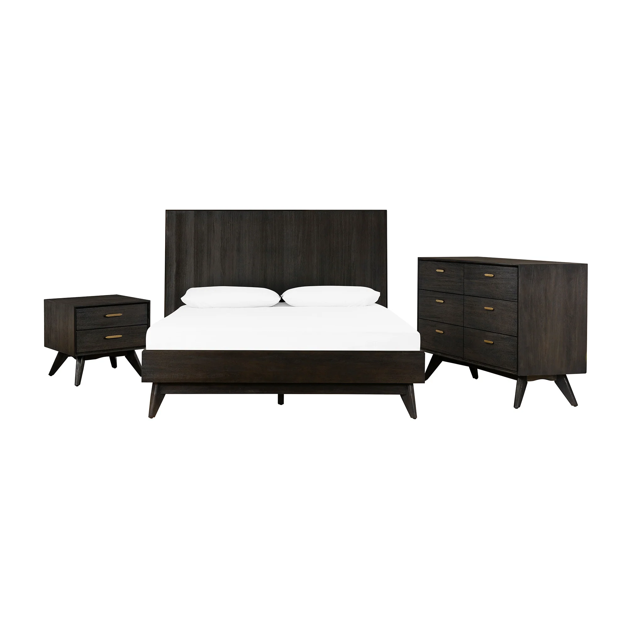 Brown Solid Wood Six Drawer Dresser By Homeroots - Image 8