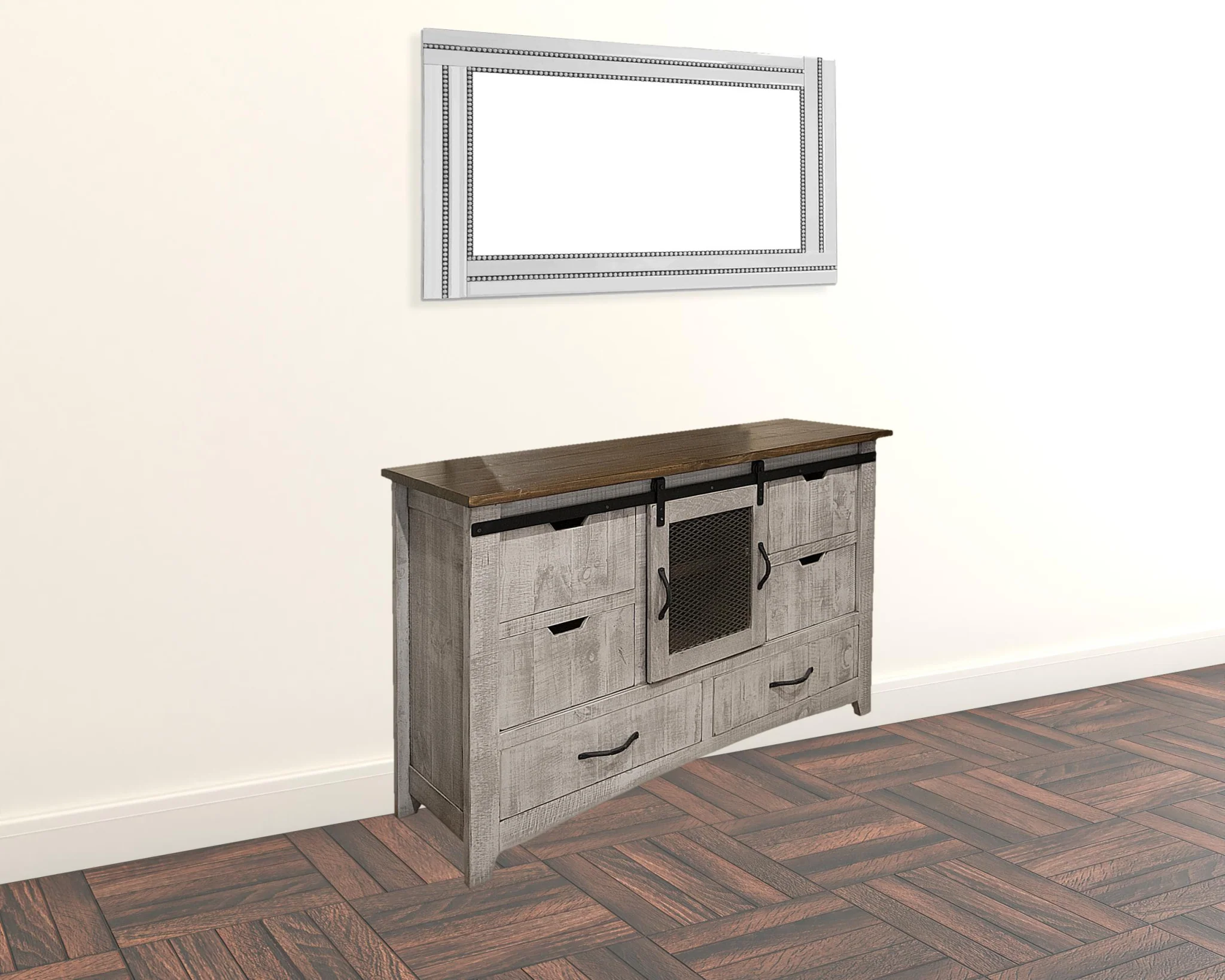 Brown Solid Wood Six Drawer Triple Dresser By Homeroots - Image 5