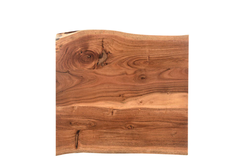 Brown Solid Wood Square End Table By Homeroots - Image 6
