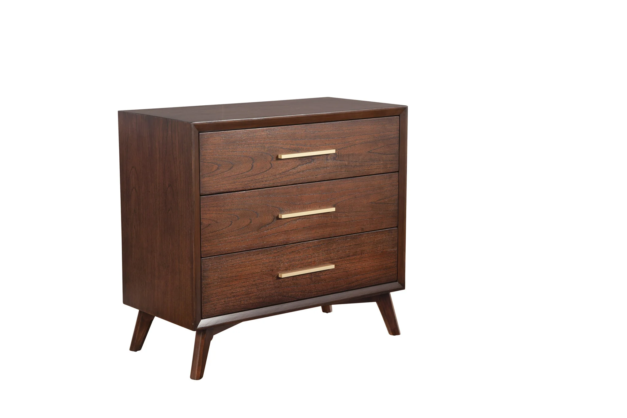 Brown Solid Wood Three Drawer Dresser By Homeroots - Image 2