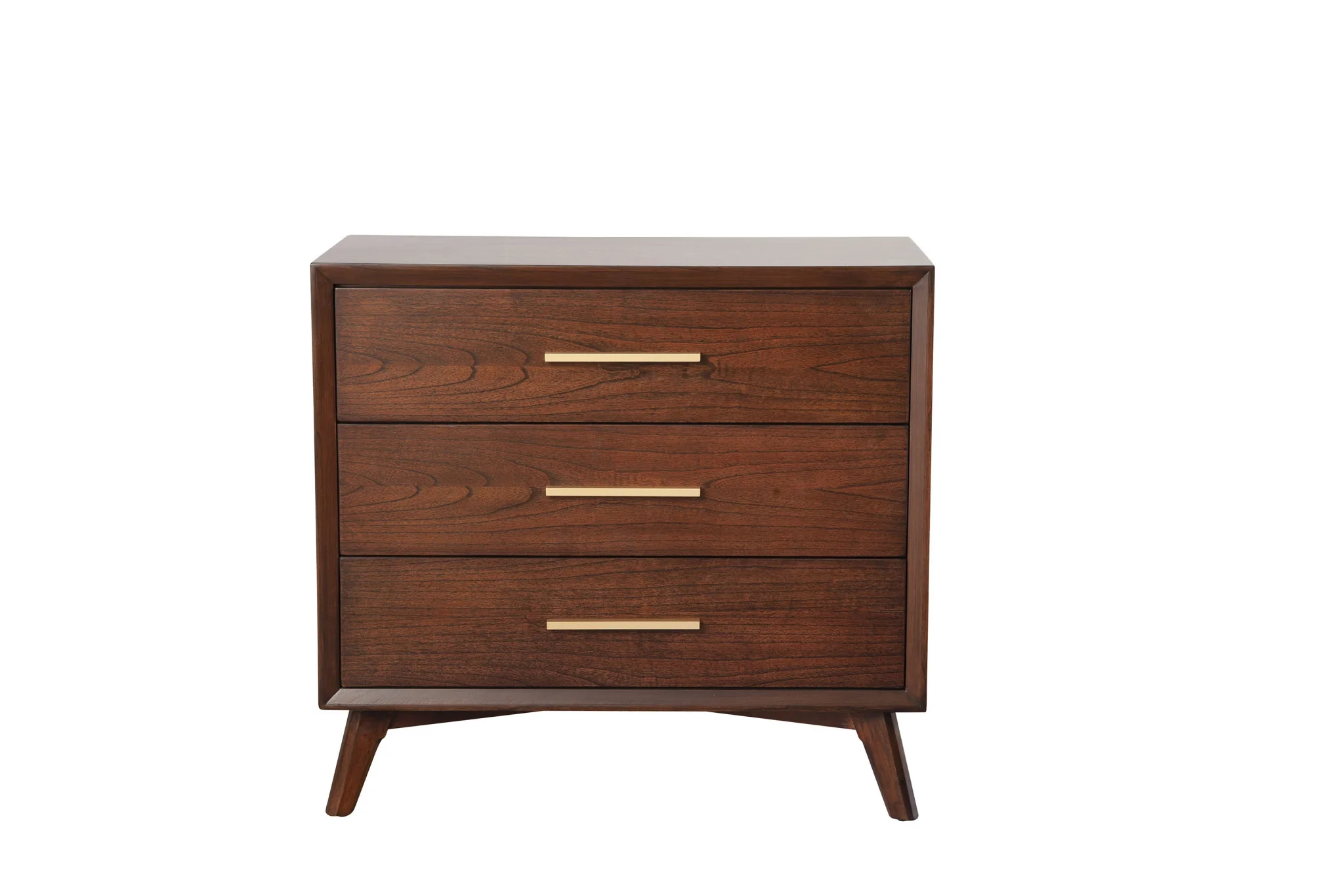 Brown Solid Wood Three Drawer Dresser By Homeroots - Image 7