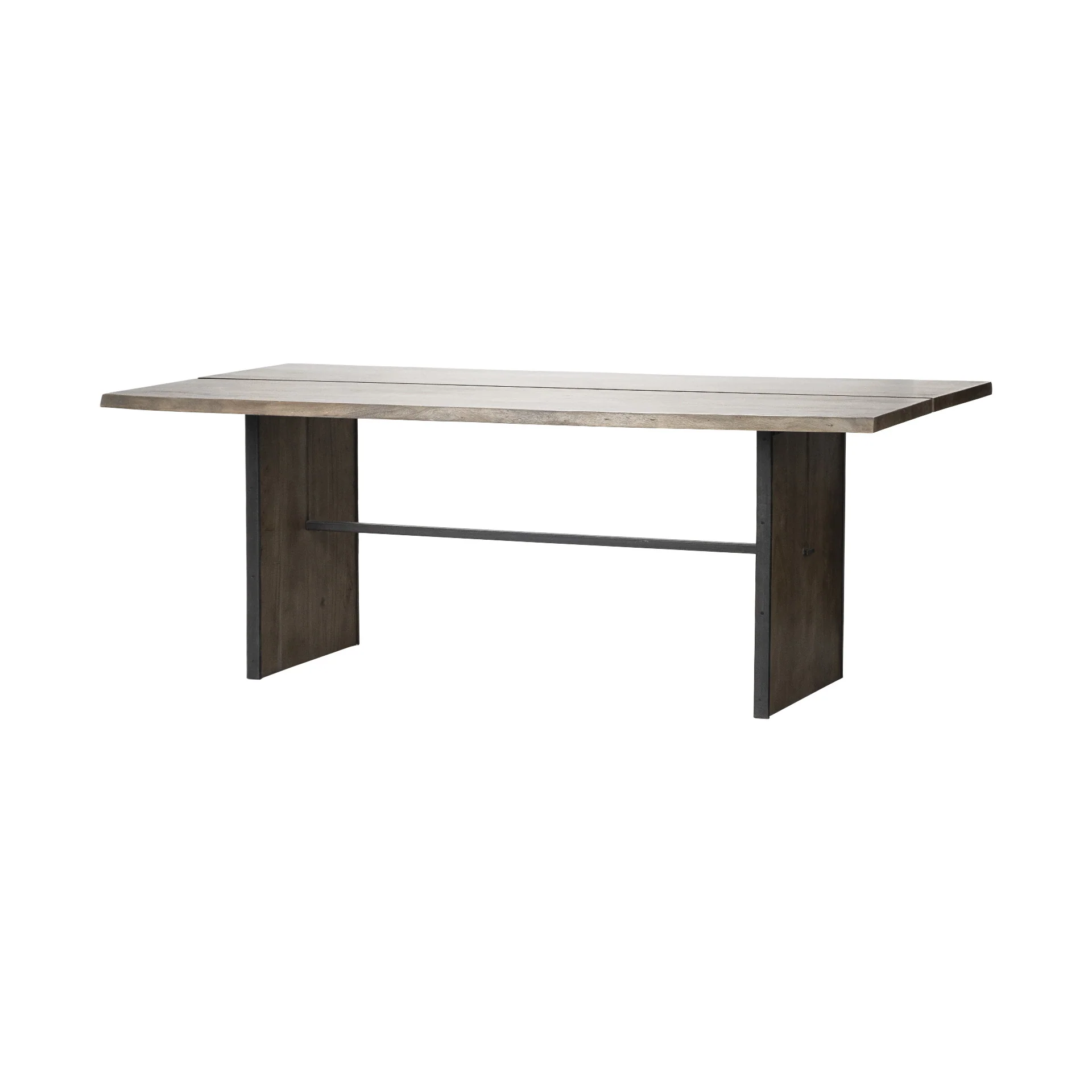 Brown Solid Wood Top And Base Dining Table By Homeroots - Image 2