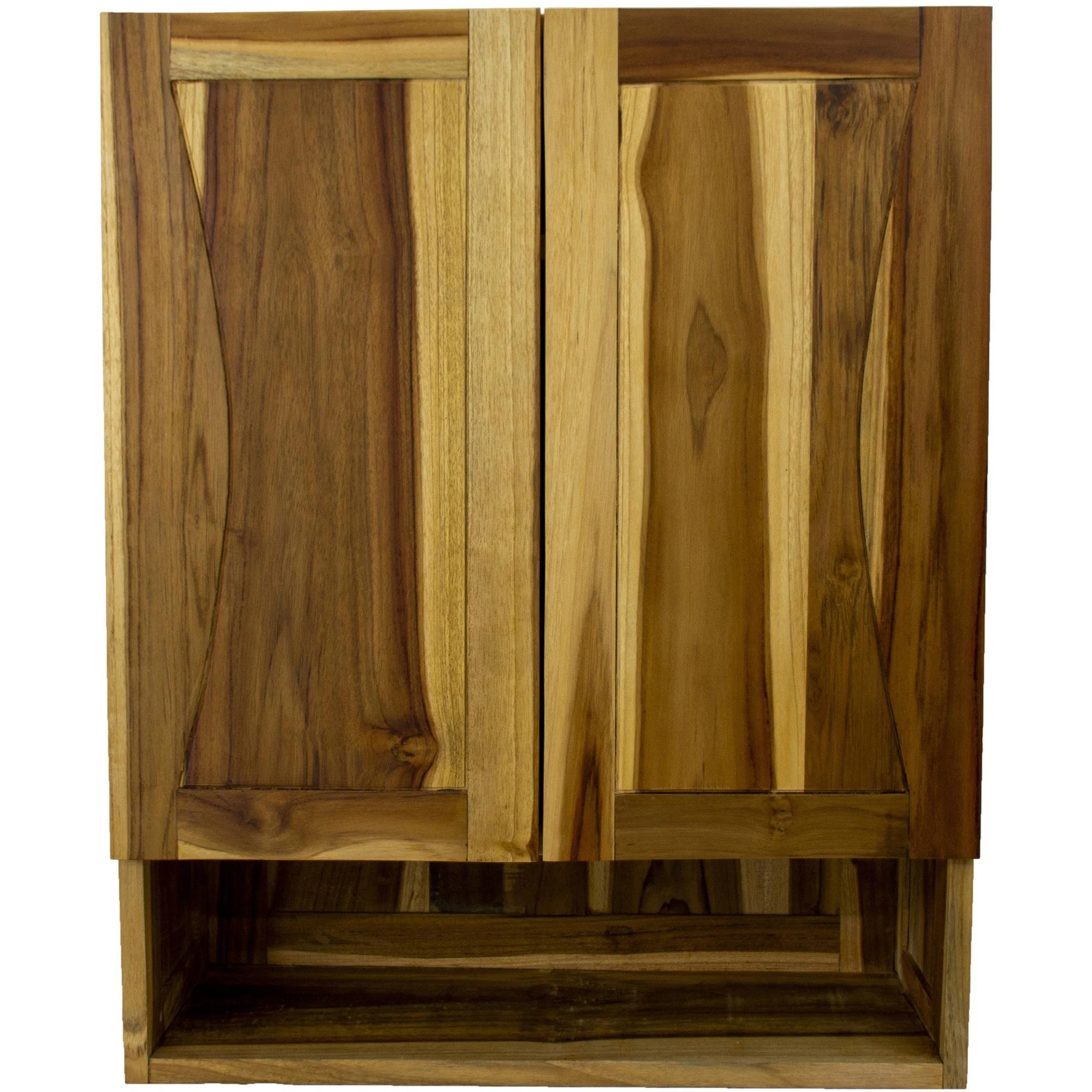 Brown Solid Wood Wall Mounted Accent Cabinet By Homeroots - Image 5