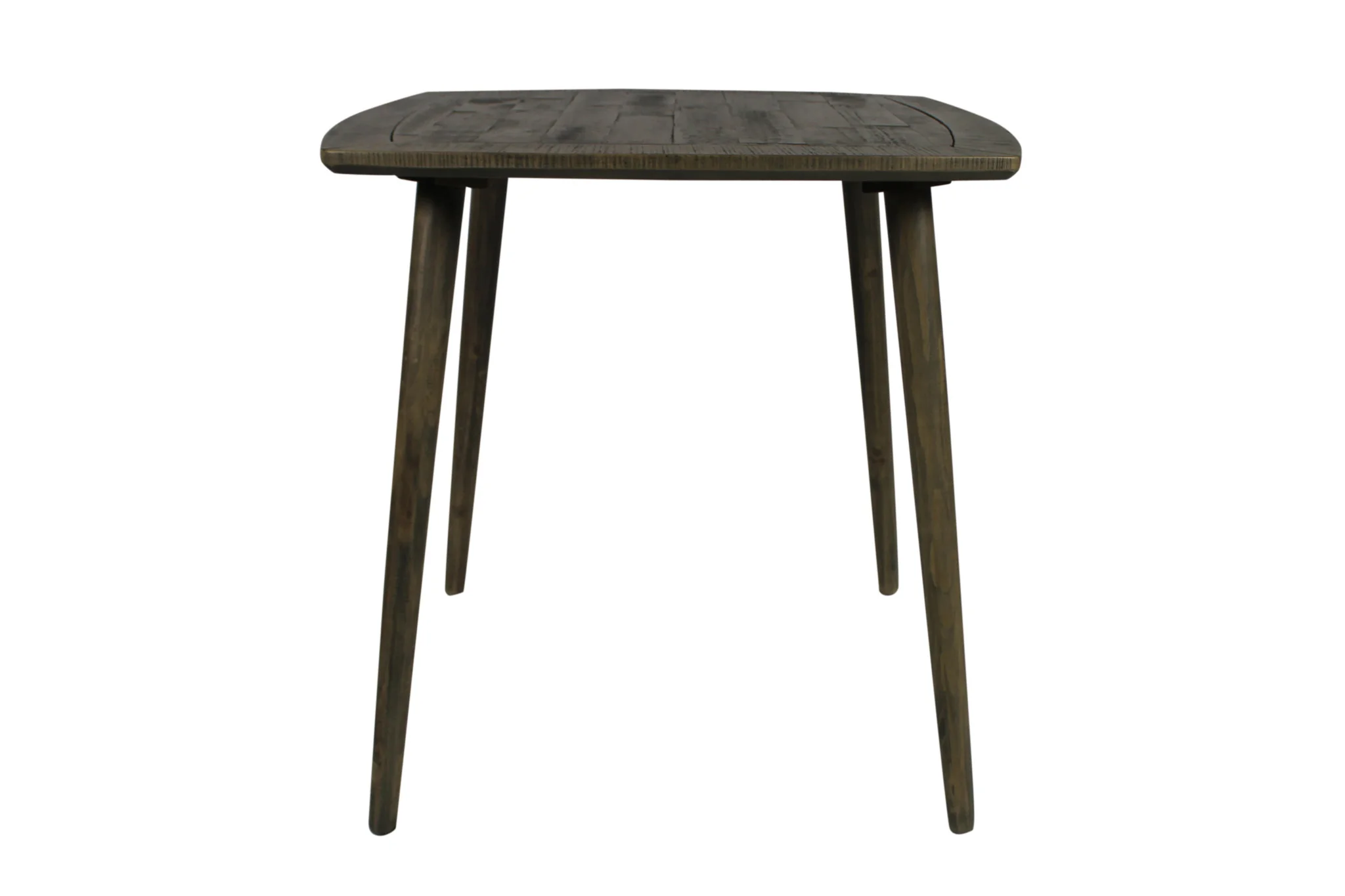 Brown Square Solid Wood Dining Table By Homeroots - Image 3