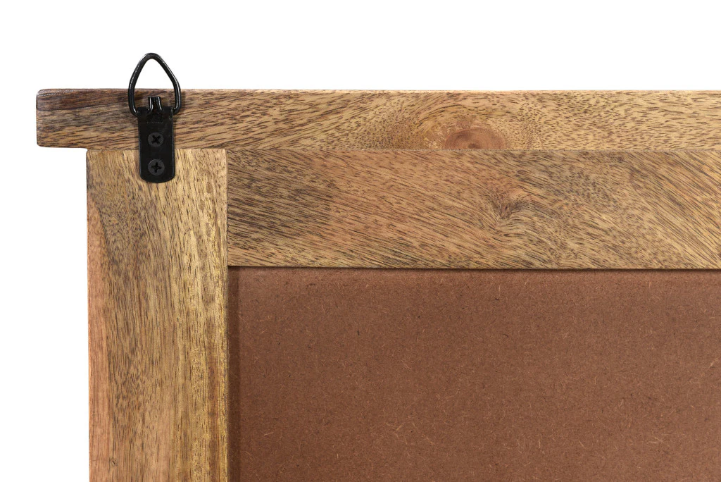 Brown Three Drawer Starburst Pattern Solid Wood Nightstand By Homeroots - Image 5