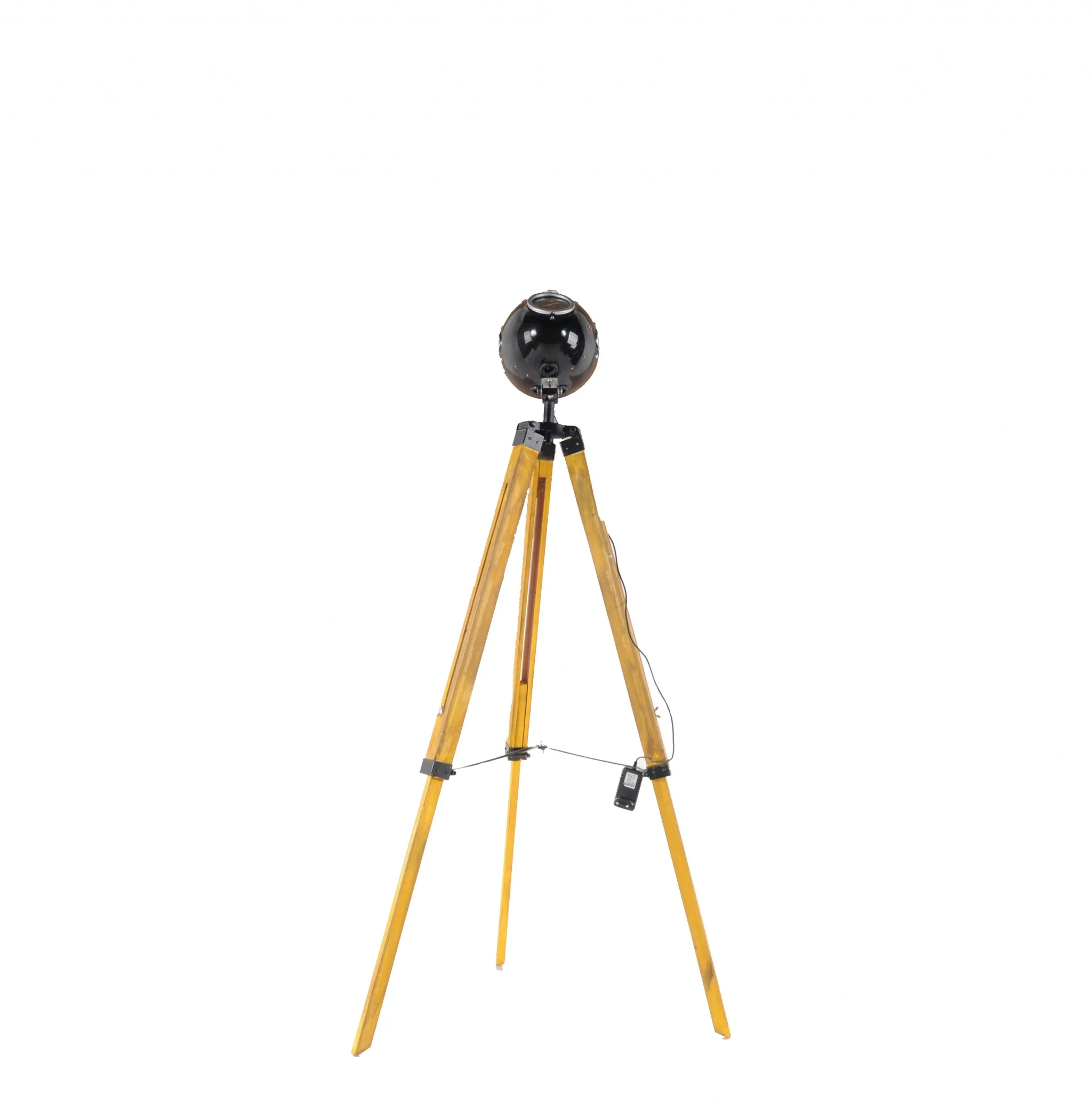 Brown Tripod Floor Lamp With Cone By Homeroots - Image 3