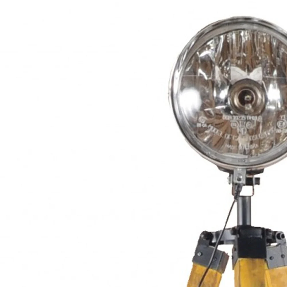 Brown Tripod Floor Lamp With Cone By Homeroots - Image 4