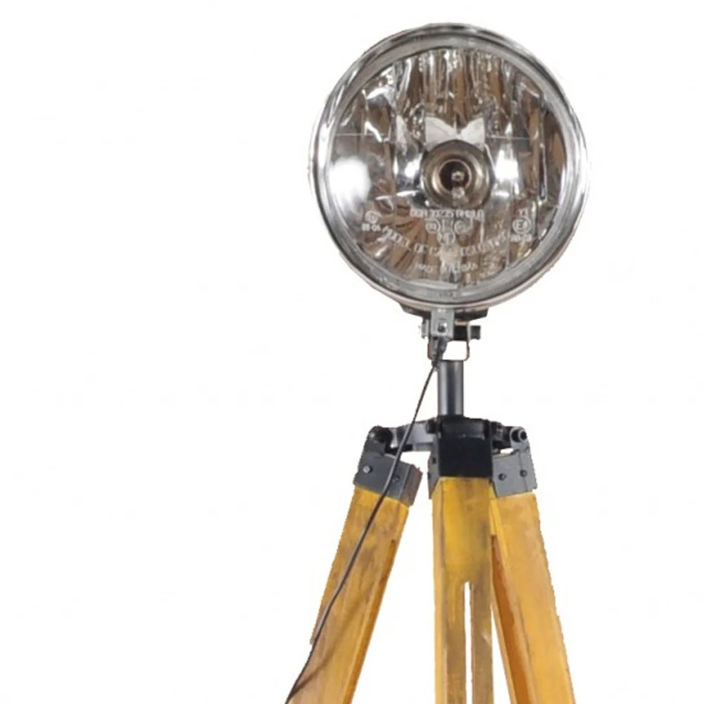 Brown Tripod Floor Lamp With Cone By Homeroots - Image 5