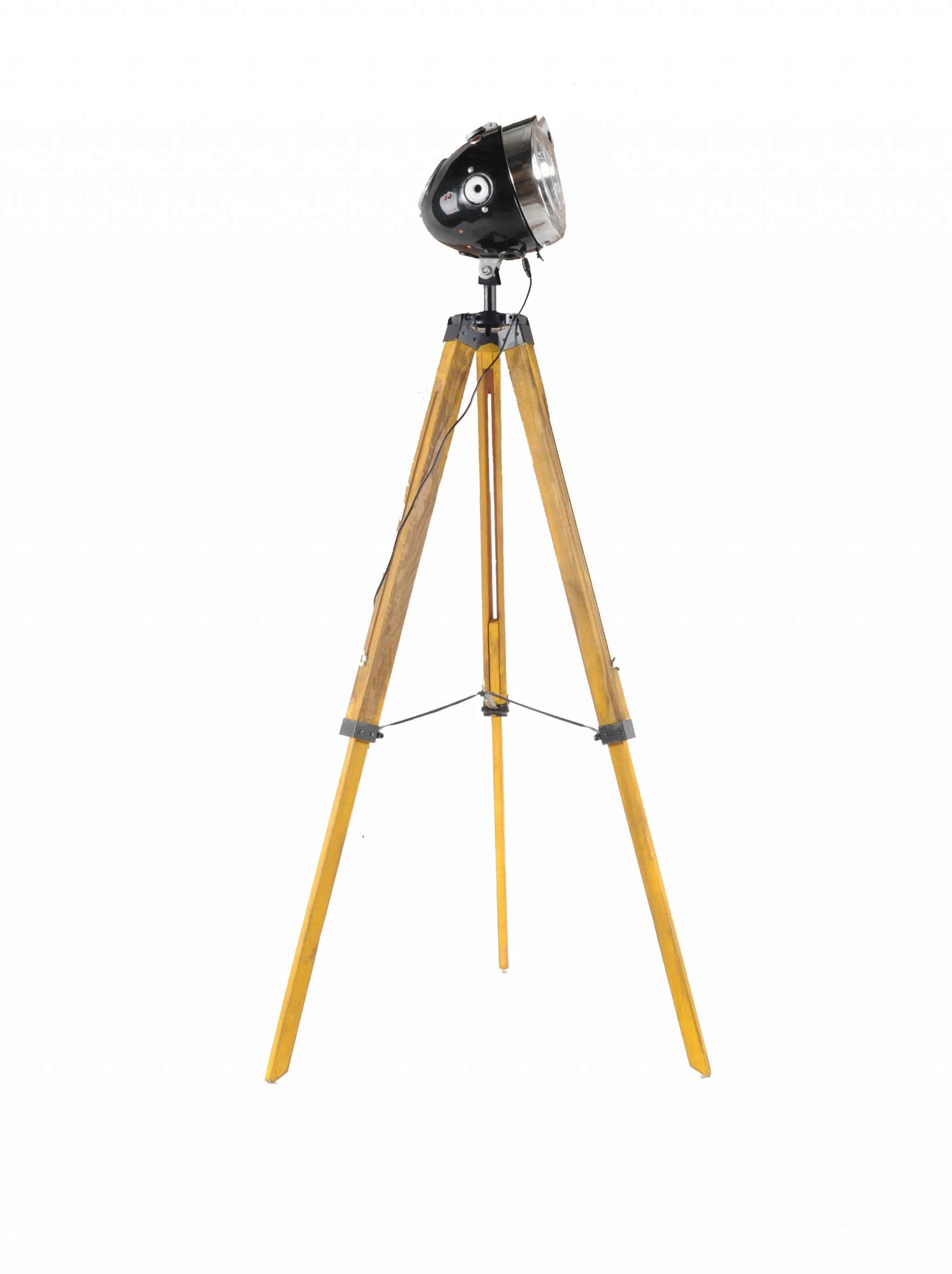 Brown Tripod Floor Lamp With Cone By Homeroots - Image 7
