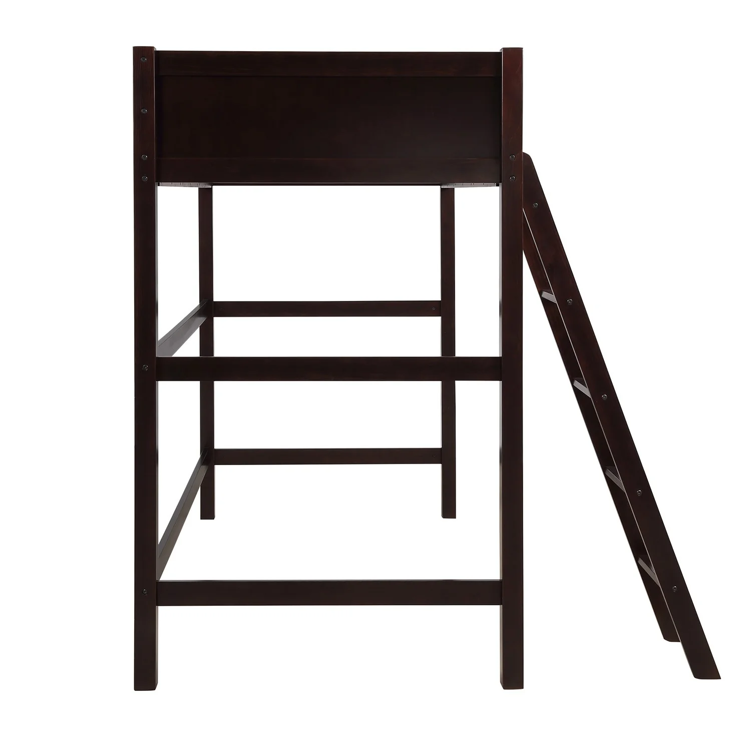 Brown Twin Size Hight Loft Bed By Homeroots - Image 6