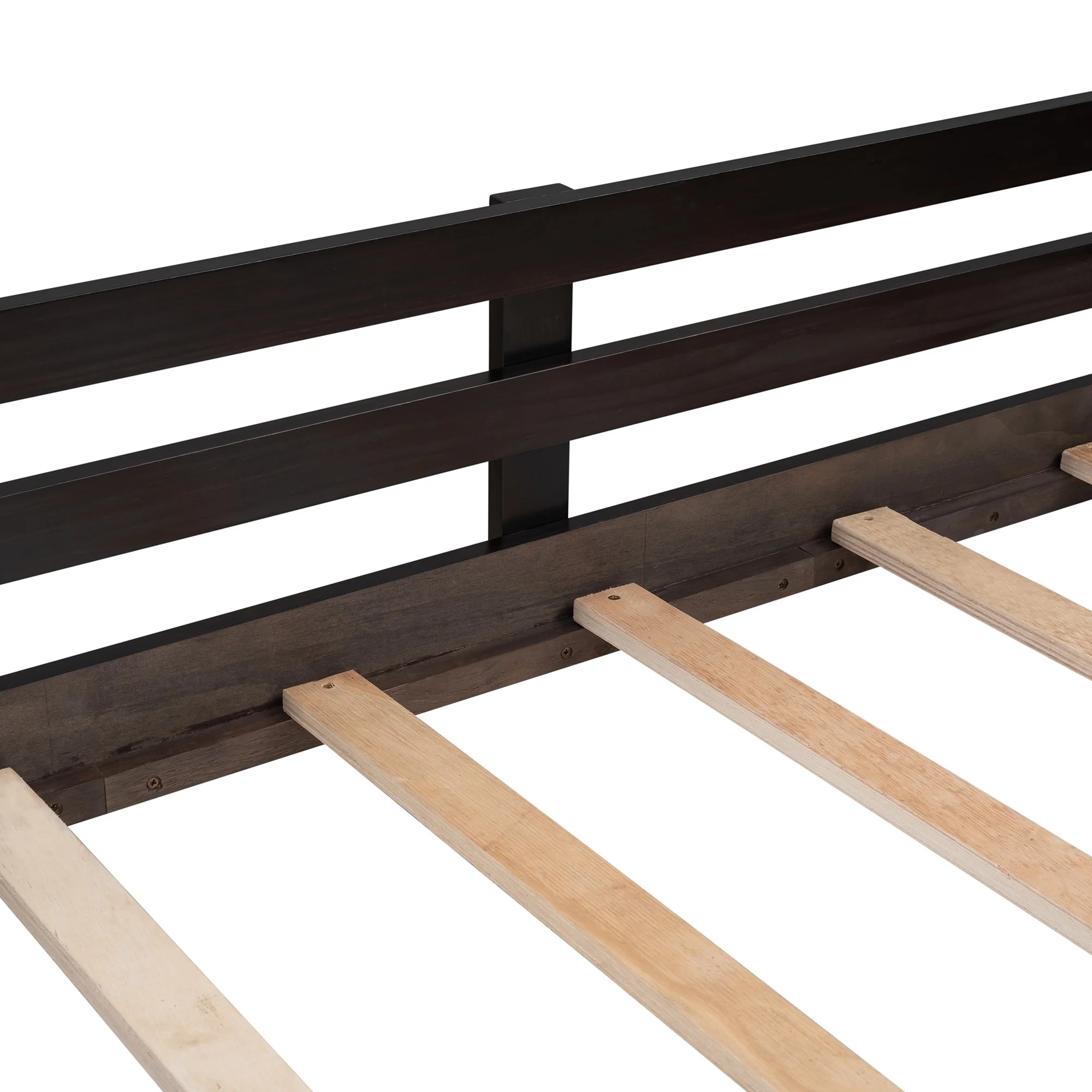 Brown Twin Size Slide House Loft Bed By Homeroots - Image 9