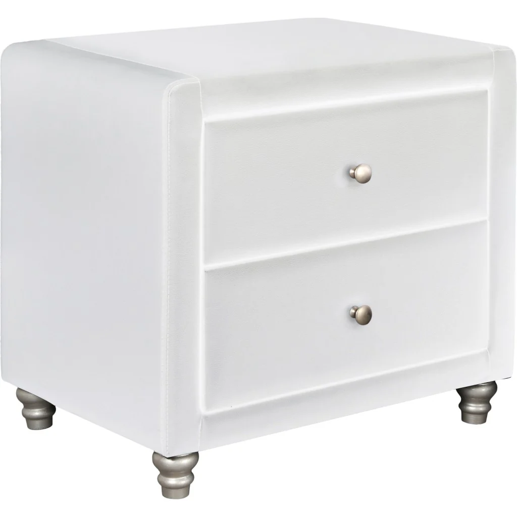 Brown Upholstered 2 Drawer Nightstand By Homeroots - Image 13