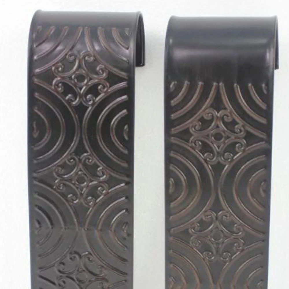 Brown, Vintage, Metal - Wall Candle Holder Sconce Set By Homeroots - Image 4
