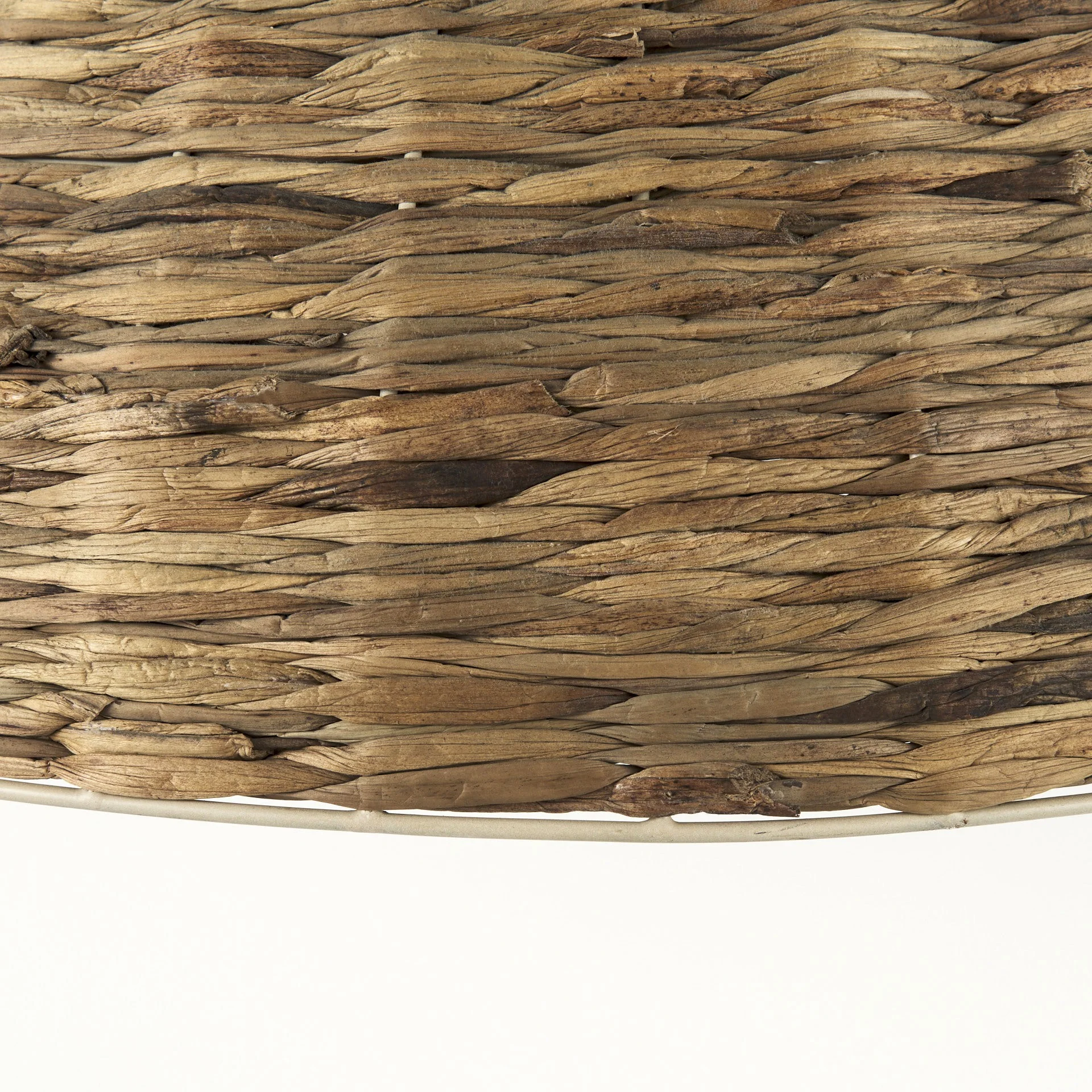 Brown Wicker Domed Hanging Pendant Light By Homeroots - Image 7