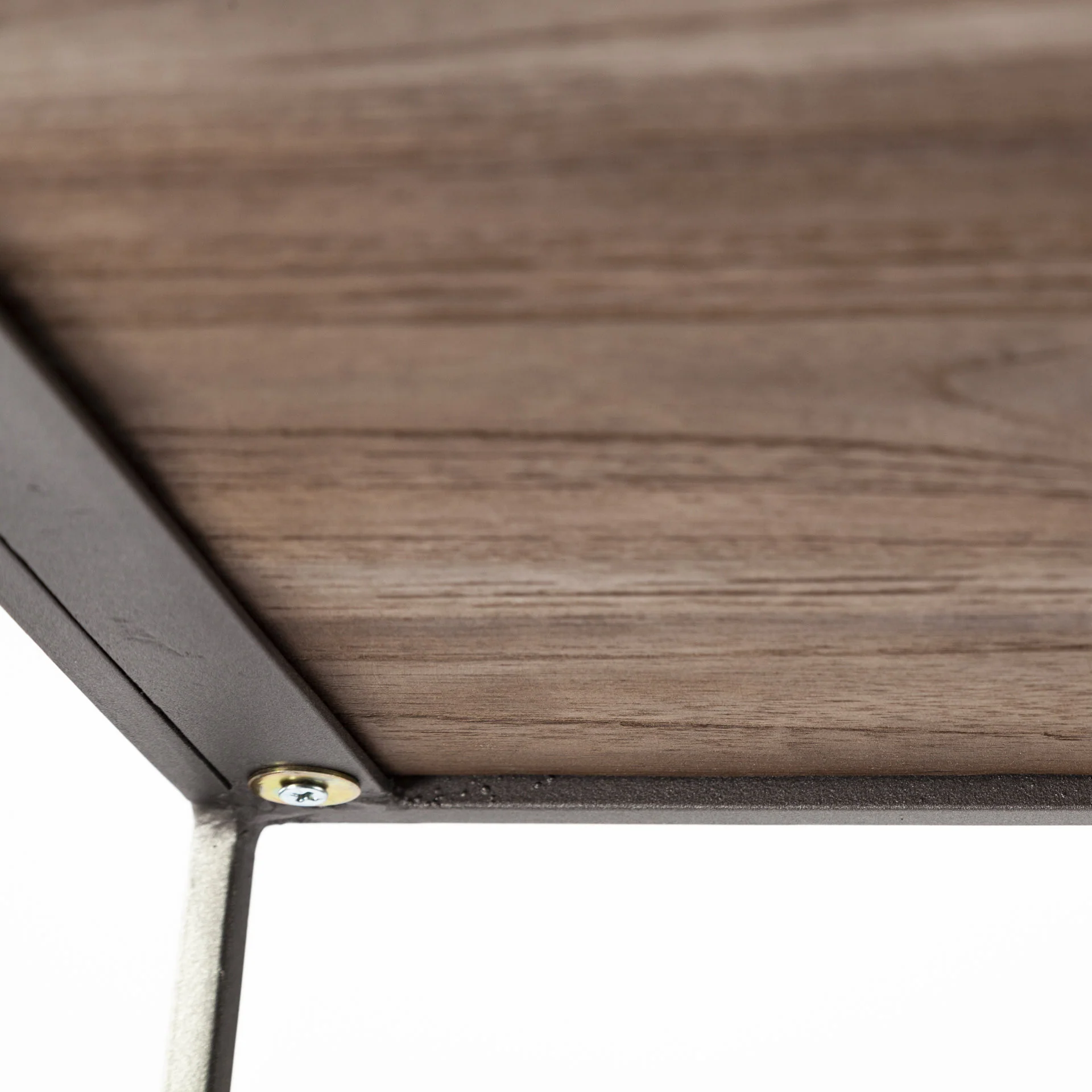 Brown Wood and Silver Metal Frame with 4 Shelf Shelving Unit By Homeroots - Image 7