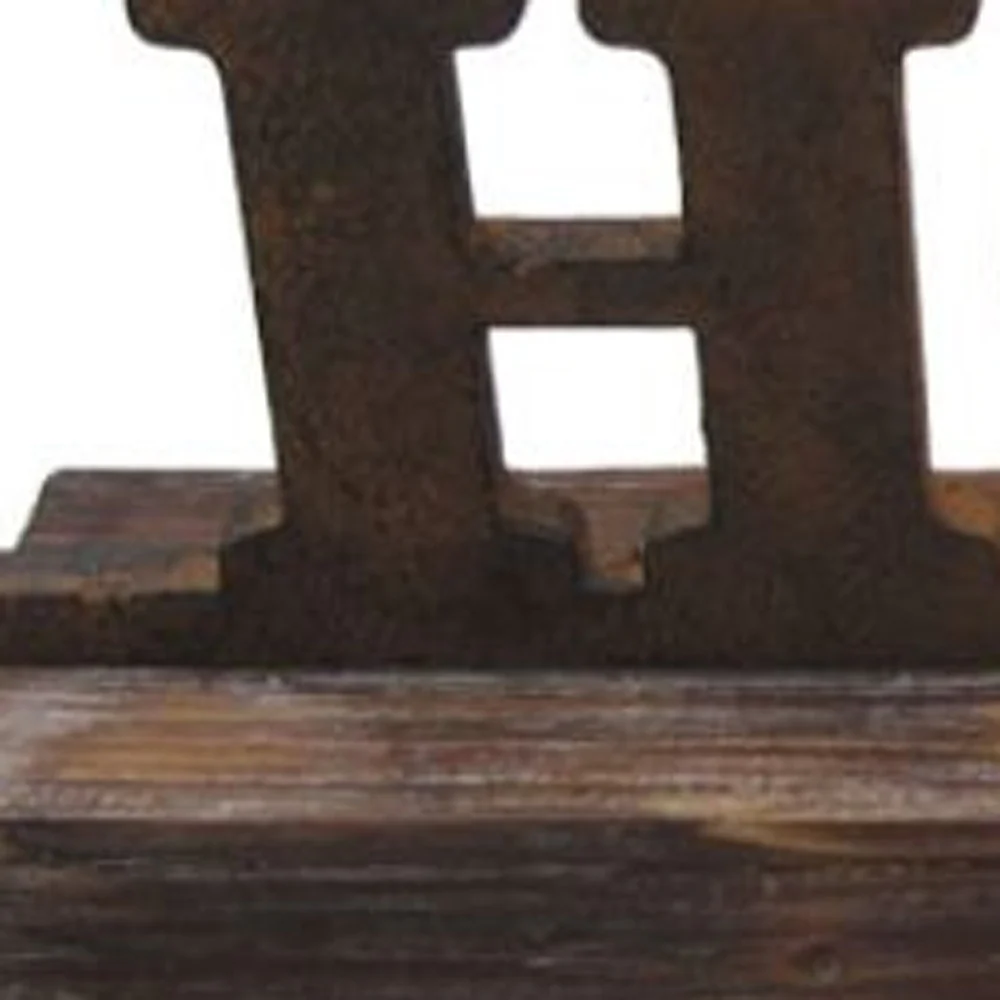 Brown Wood Decor Clock By Homeroots - Image 5