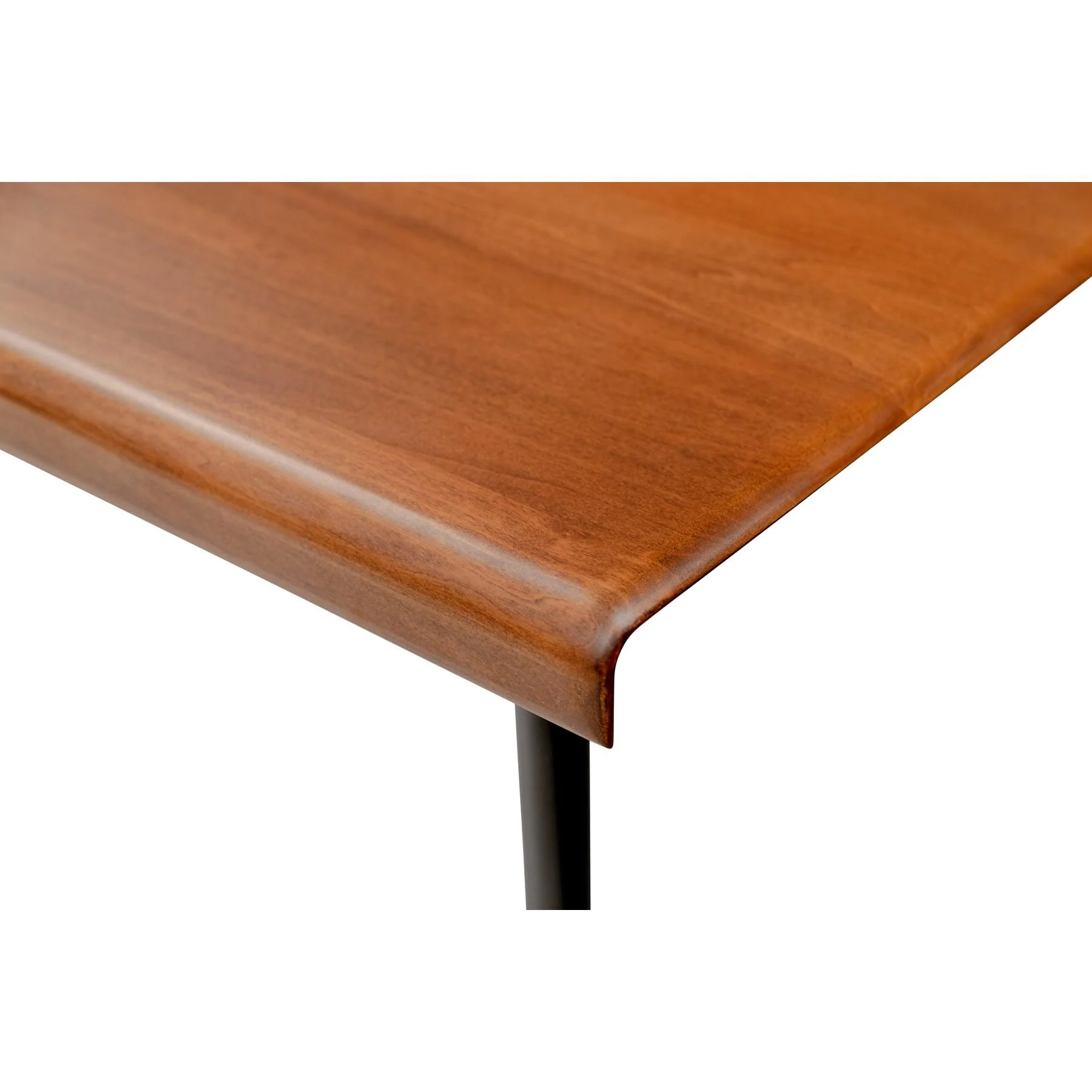 Brown Wood Dining Table With Black Steel Legs By Homeroots - Image 5