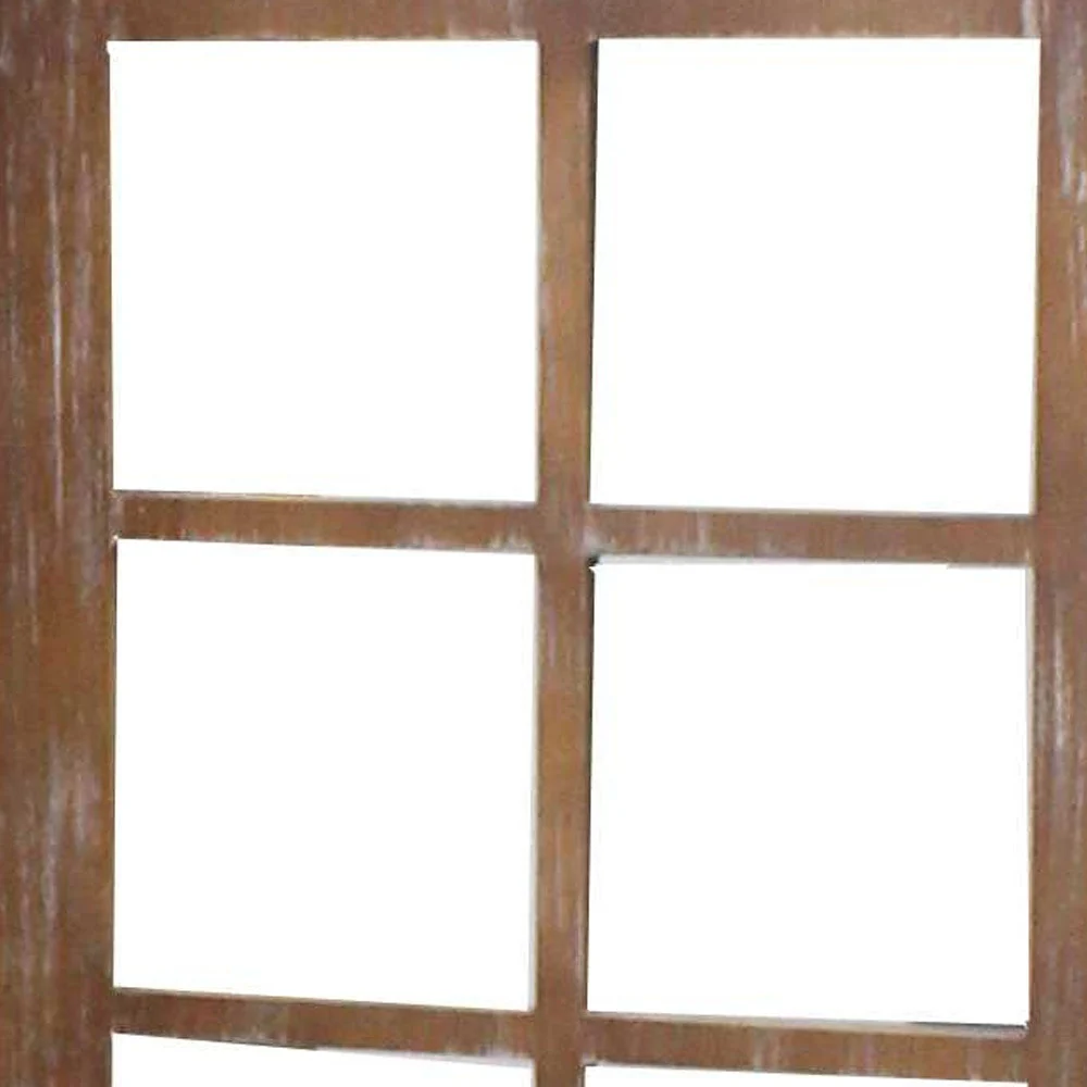 Brown Wood Mirror Screen By Homeroots - Image 4