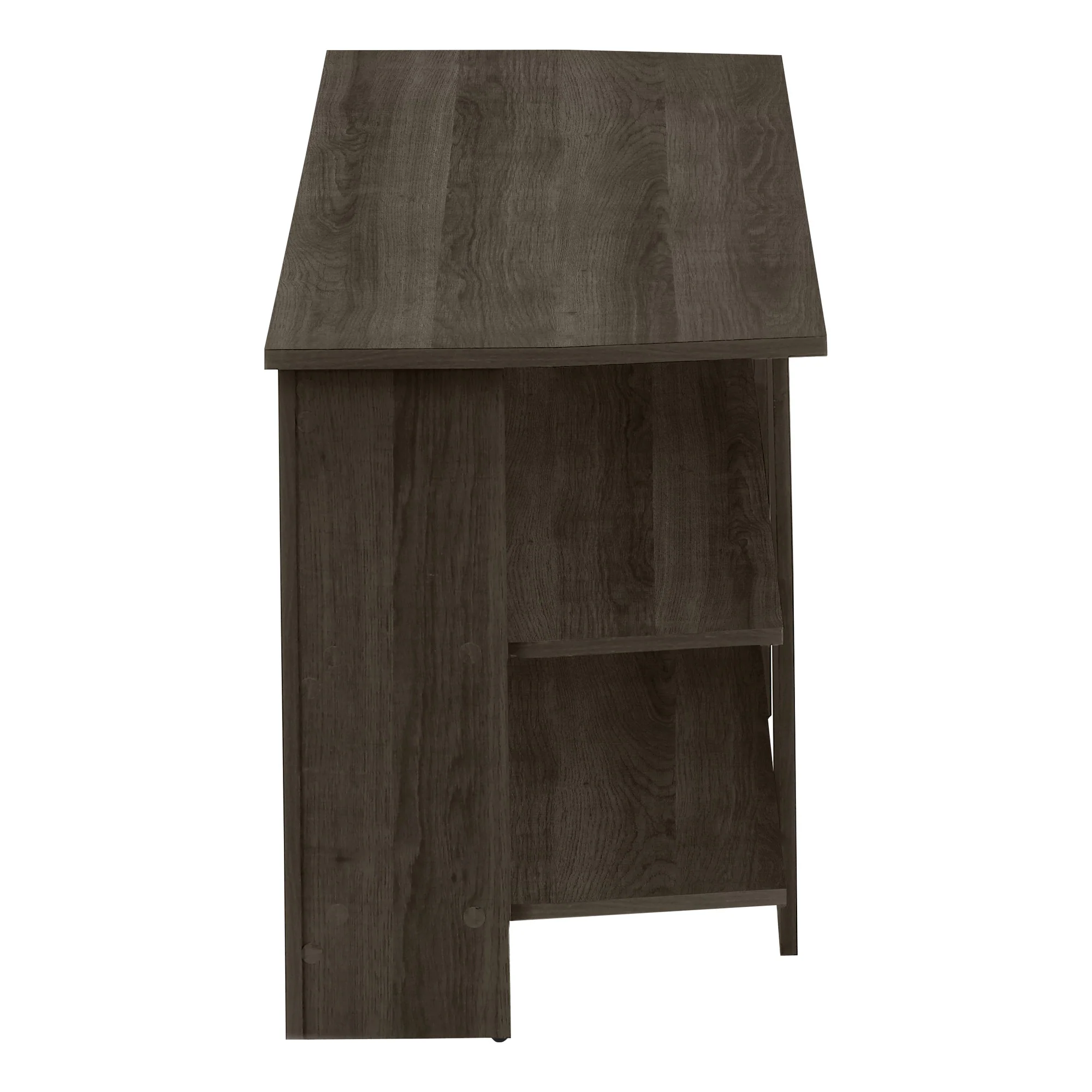Brown Wood Open Shelving TV Stand By Homeroots - Image 4