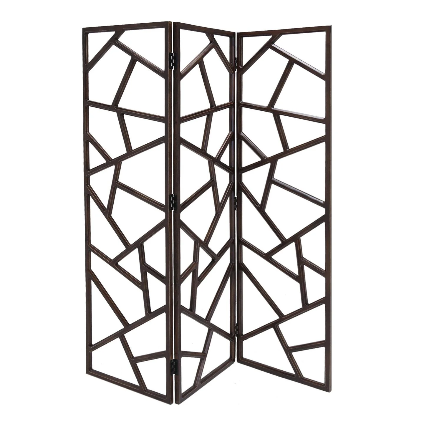 Brown Wood Santa Cruz - Screen By Homeroots - Image 2