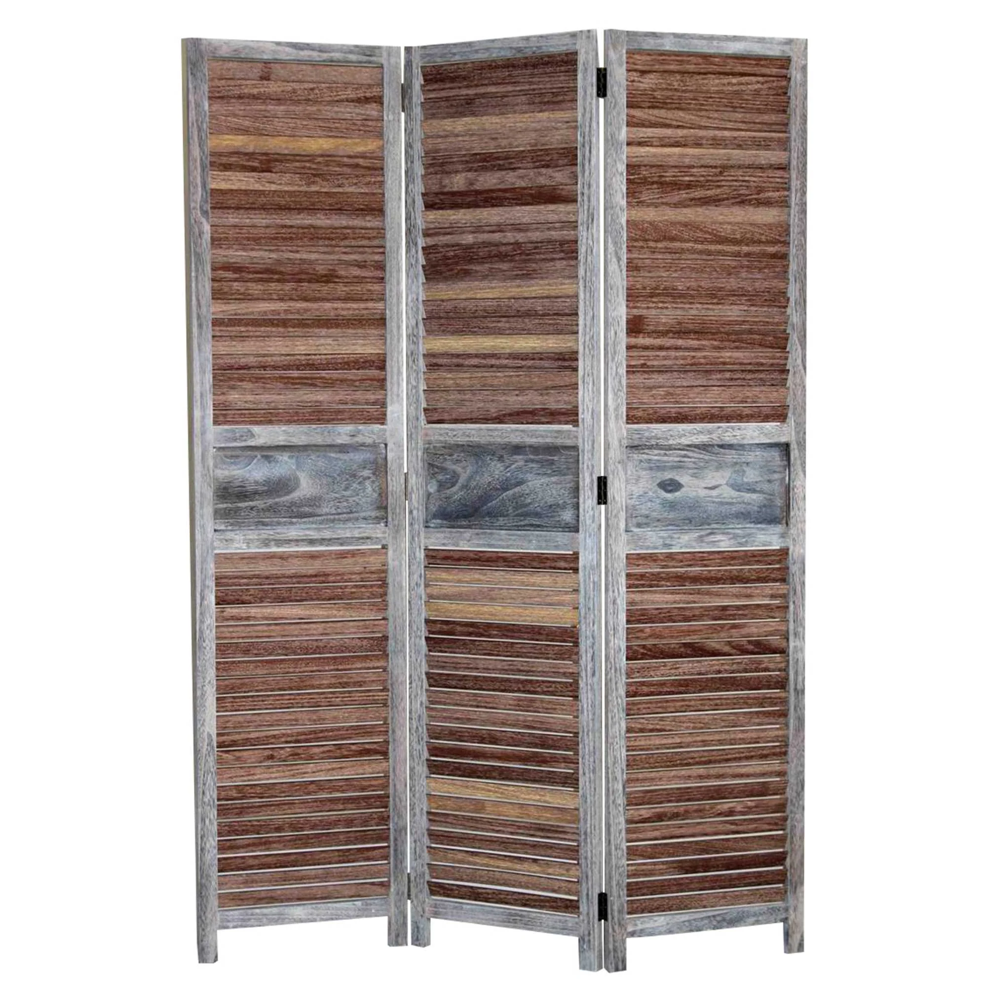 Brown Wood Screen By Homeroots - 274727 - Image 2