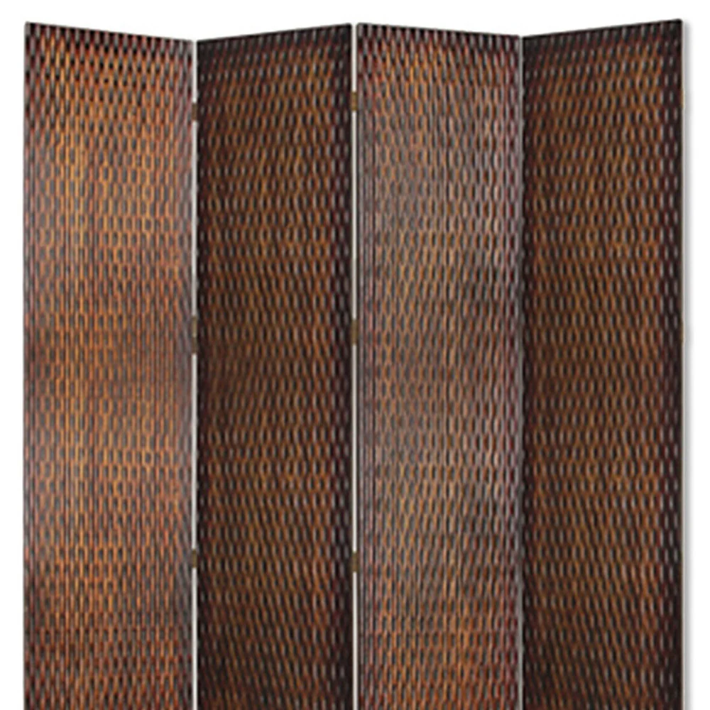 Brown Wood Screen By Homeroots - 274905 - Image 4