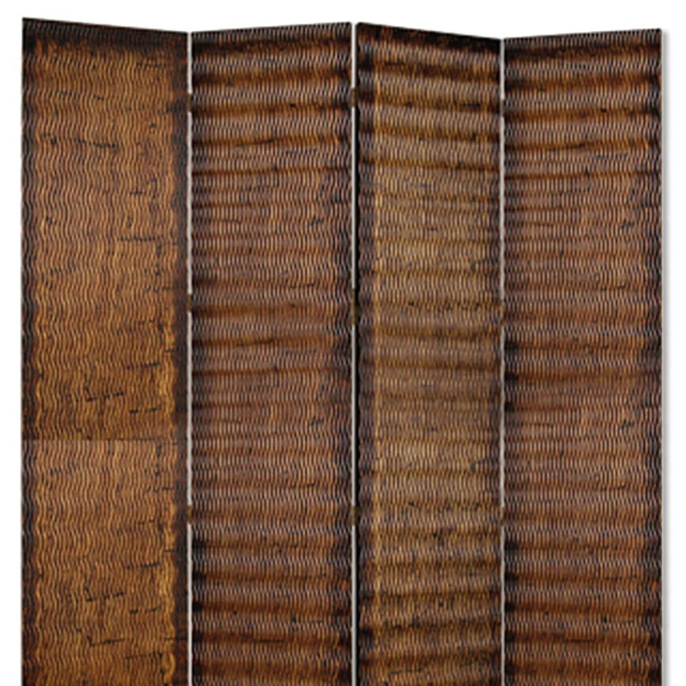 Brown Wood Screen By Homeroots - 274907 - Image 4