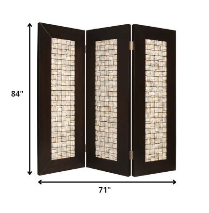 Brown Wood Screen By Homeroots - 277097 - Image 2