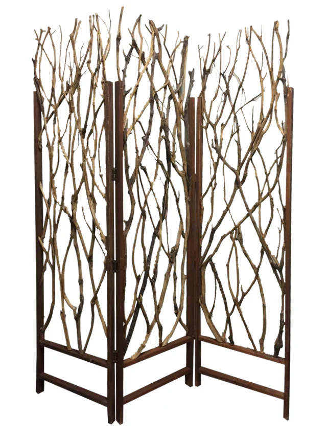 Brown Wood Tree Screen By Homeroots - Image 2