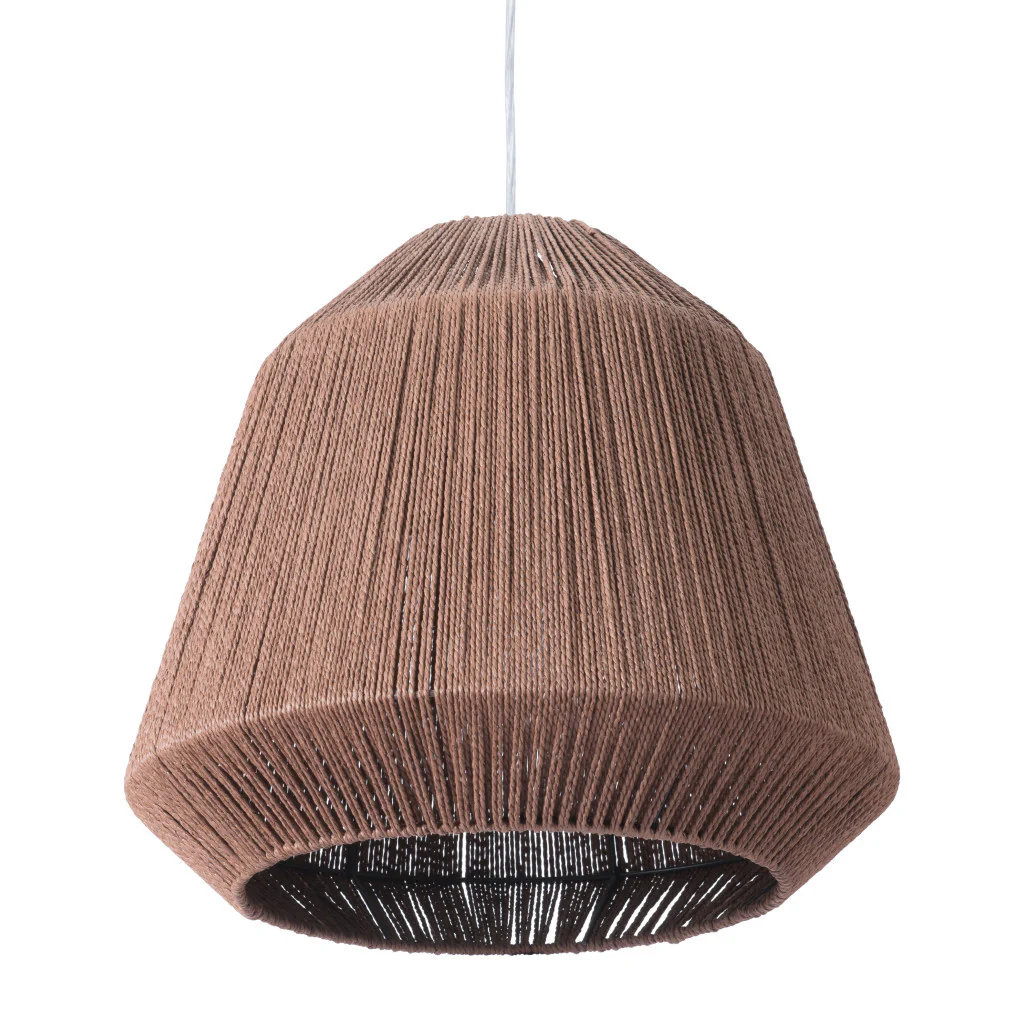 Brush Natural Ceiling Lamp By Homeroots - Image 2