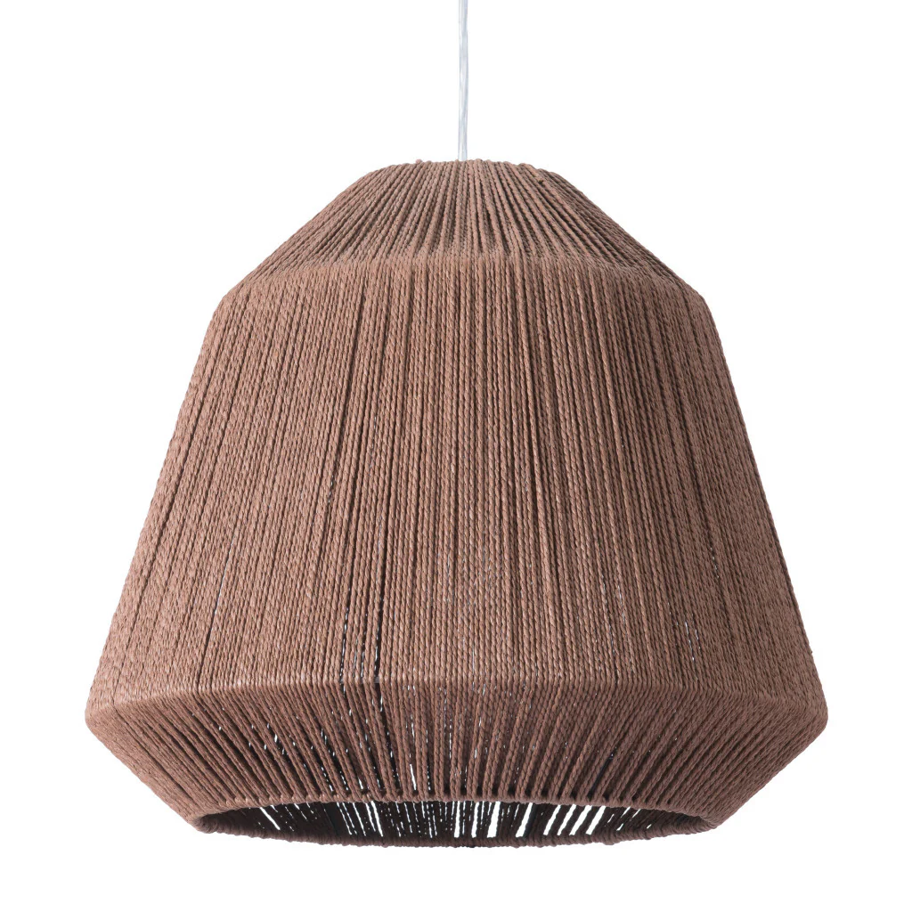 Brush Natural Ceiling Lamp By Homeroots - Image 4