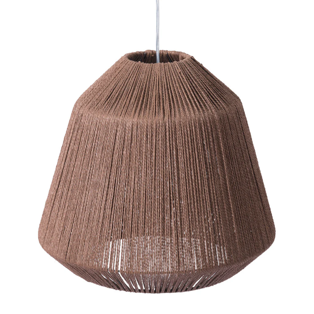 Brush Natural Ceiling Lamp By Homeroots - Image 5