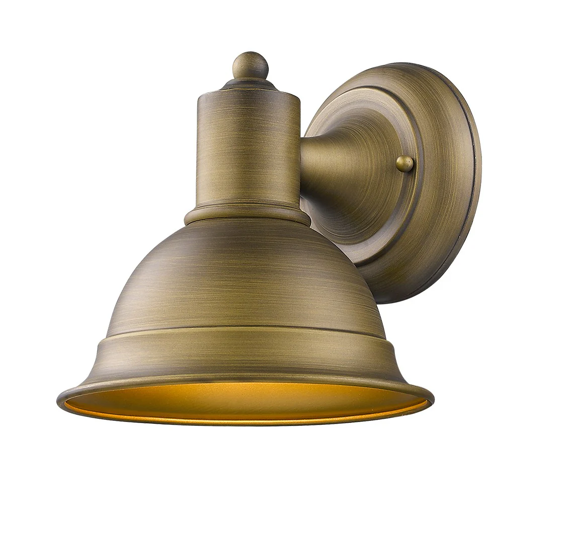 Brushed Gold Aluminum Wall Sconce By Homeroots - Image 2