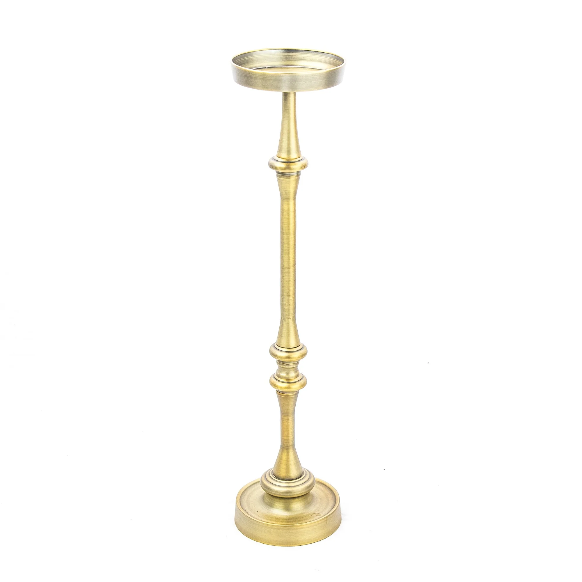 Brushed Gold Finish Drink Size Accent Table By Homeroots - Image 2
