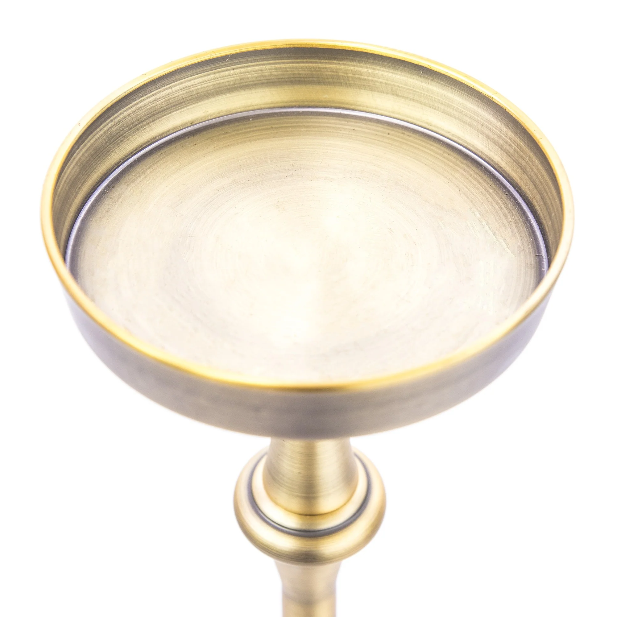 Brushed Gold Finish Drink Size Accent Table By Homeroots - Image 4