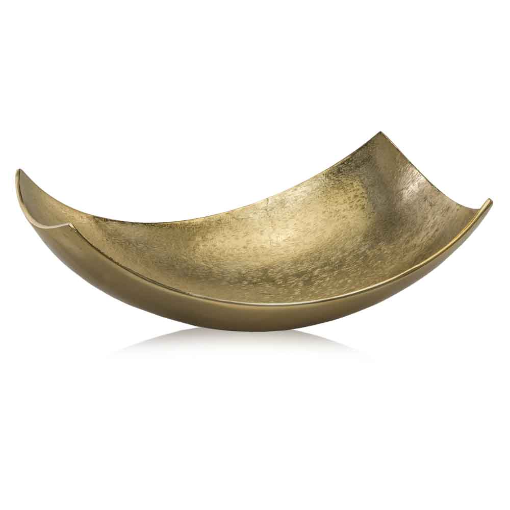 Brushed Gold Large Scoop Bowl By Homeroots - Image 2