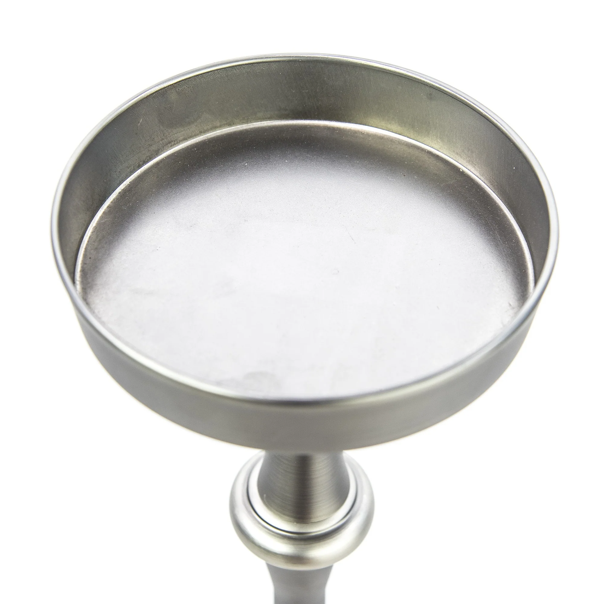 Brushed Silver Finish Drink Size Accent Table By Homeroots - Image 2