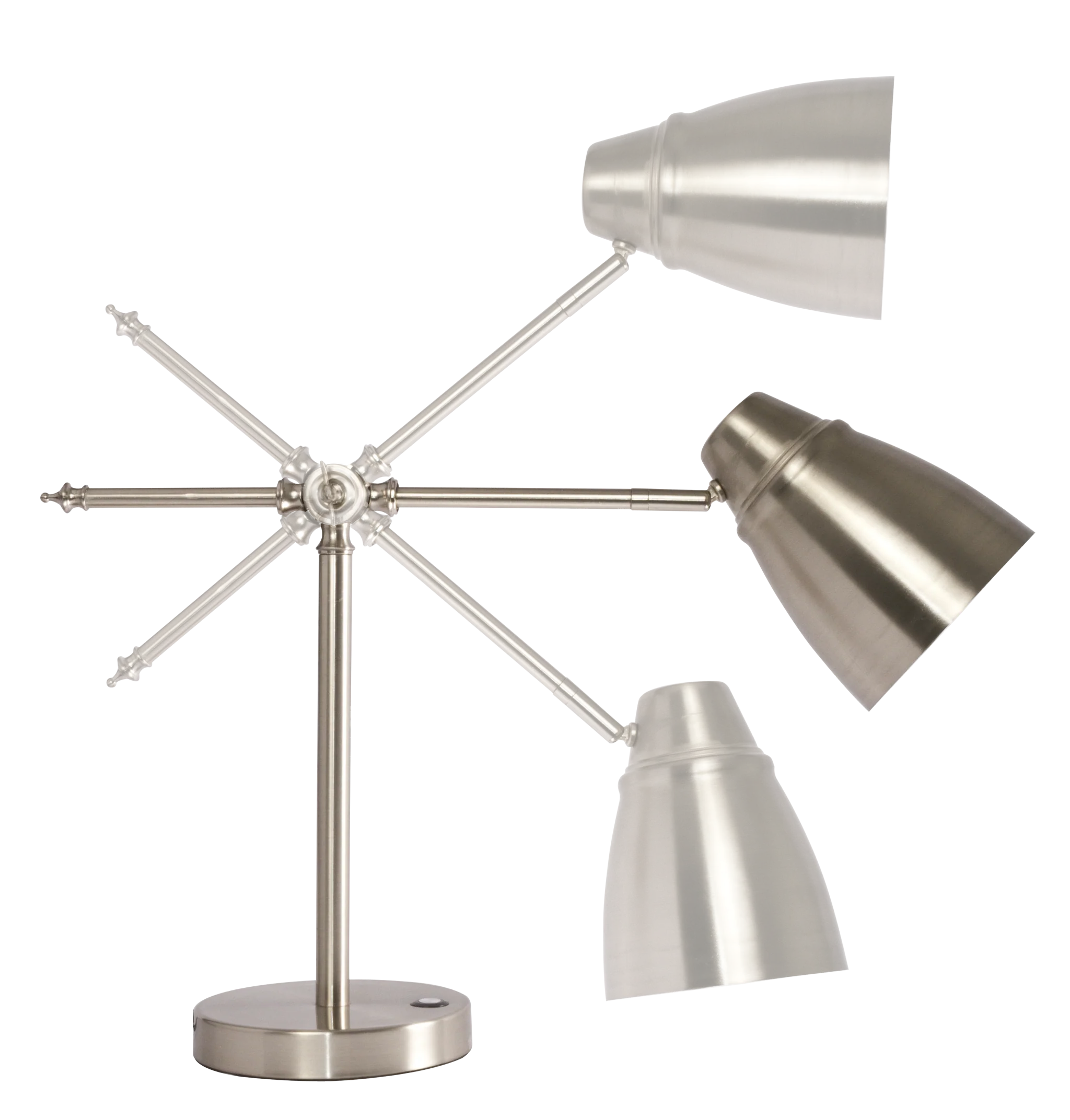 Brushed Silver LED Adjustable Desk Lamp By Homeroots - Image 8