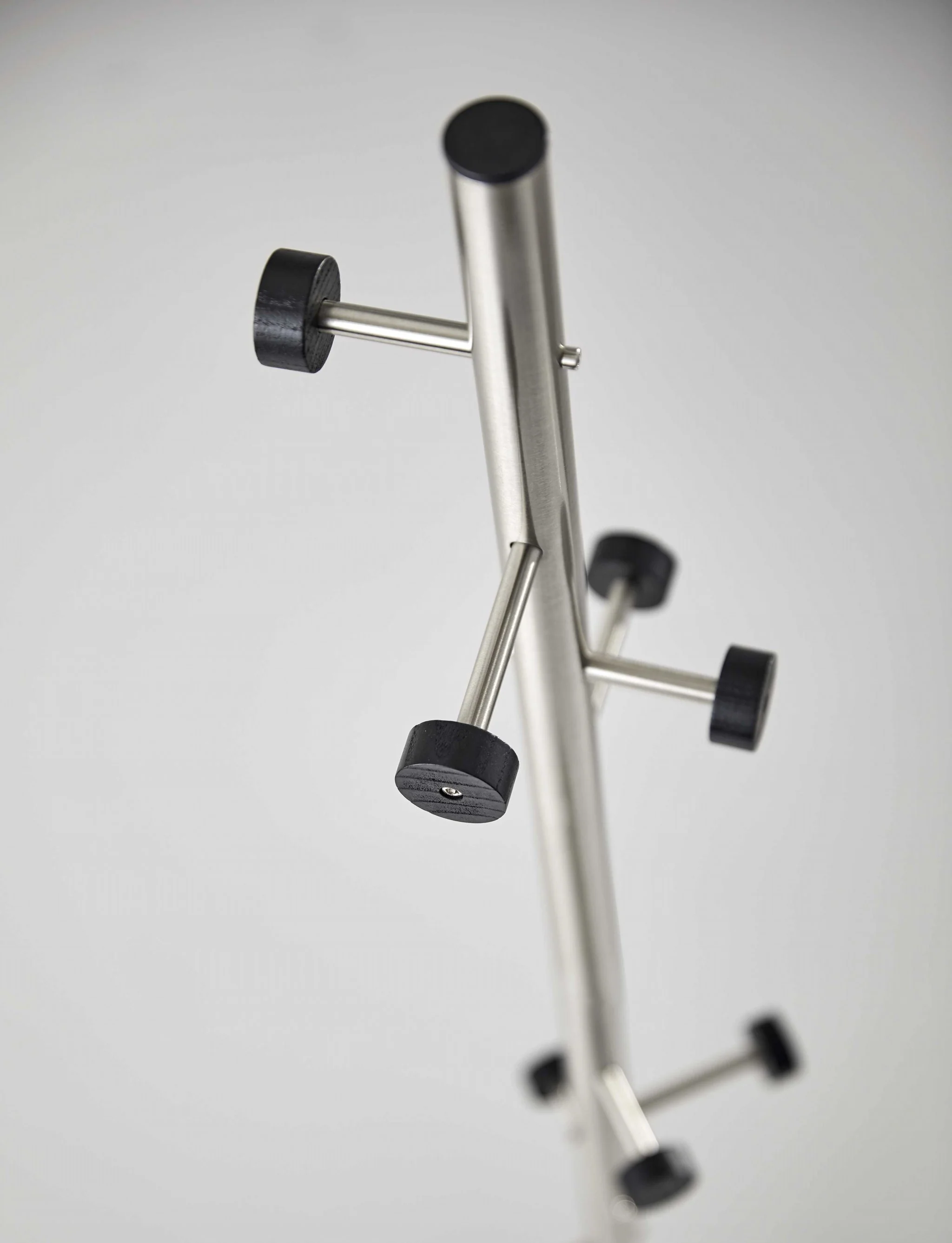 Brushed Steel Brushed Steel Coat Rack By Homeroots - 372942 - Image 2