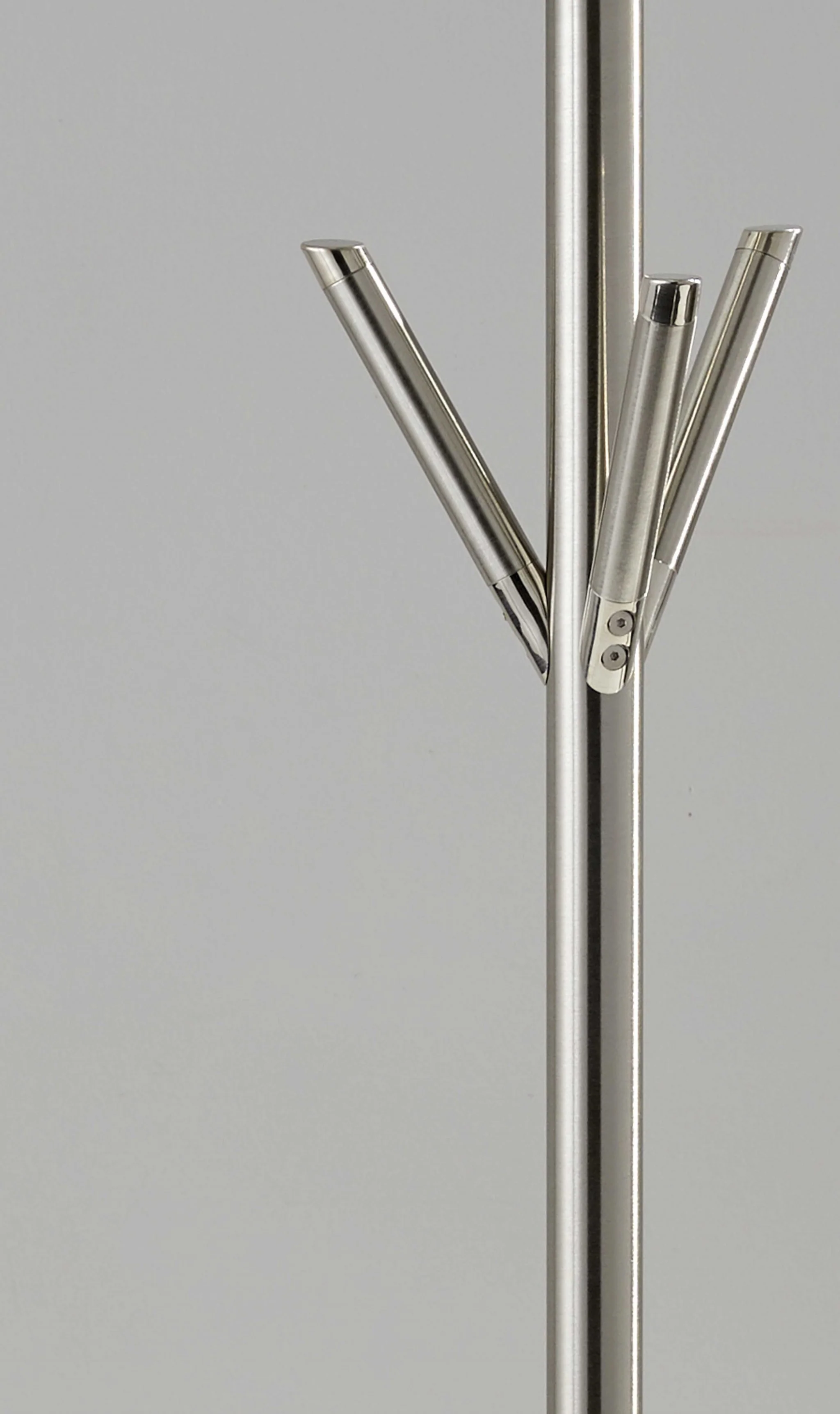Brushed Steel Brushed steel pyramid Coat Rack By Homeroots - Image 2