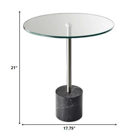 Brushed Steel End Table By Homeroots - Image 6