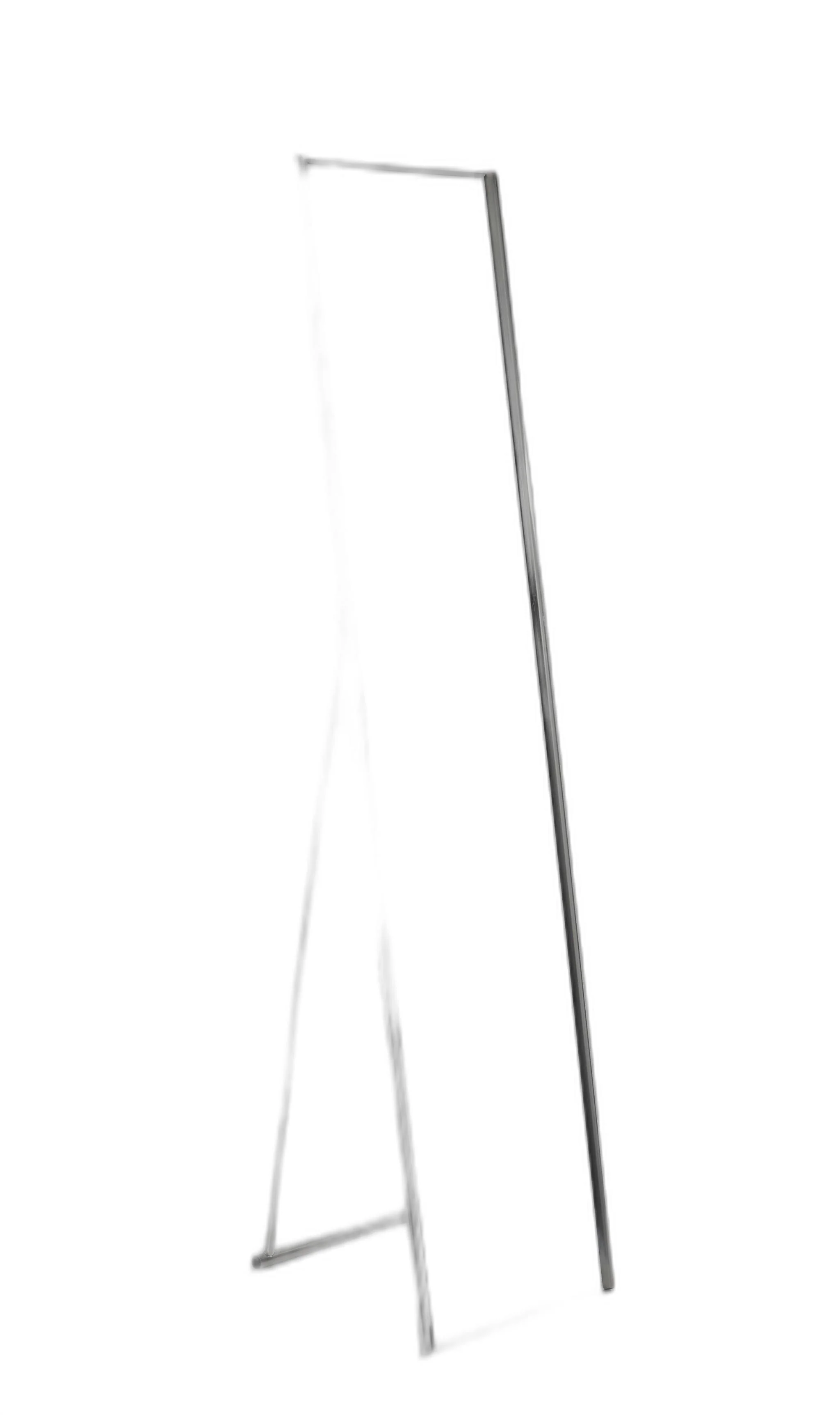 Brushed steel Floor Mirror By Homeroots - Image 3