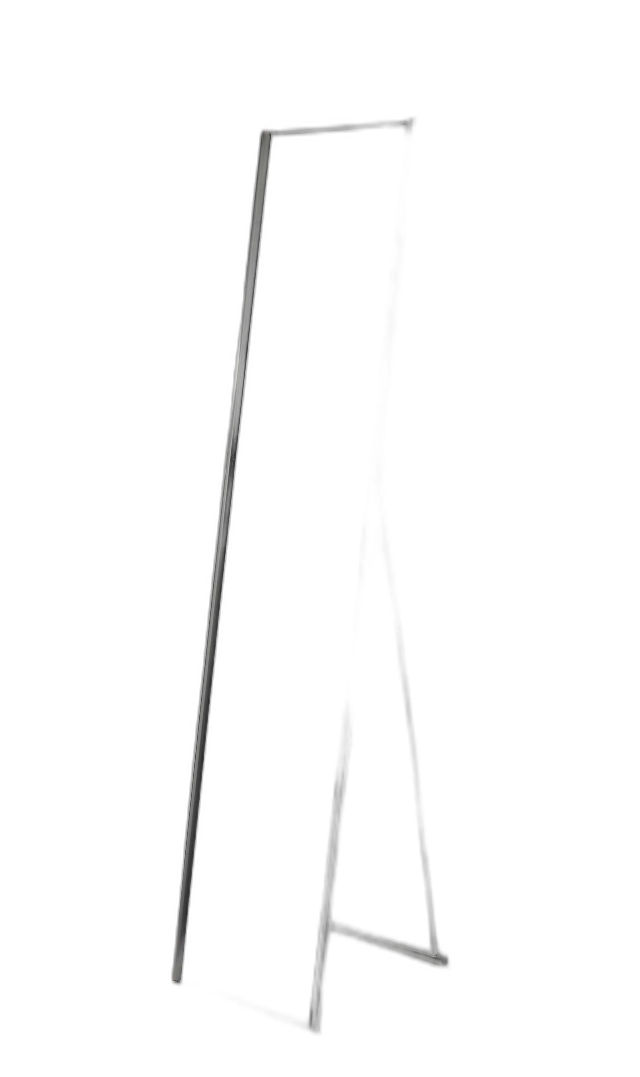 Brushed steel Floor Mirror By Homeroots - Image 4