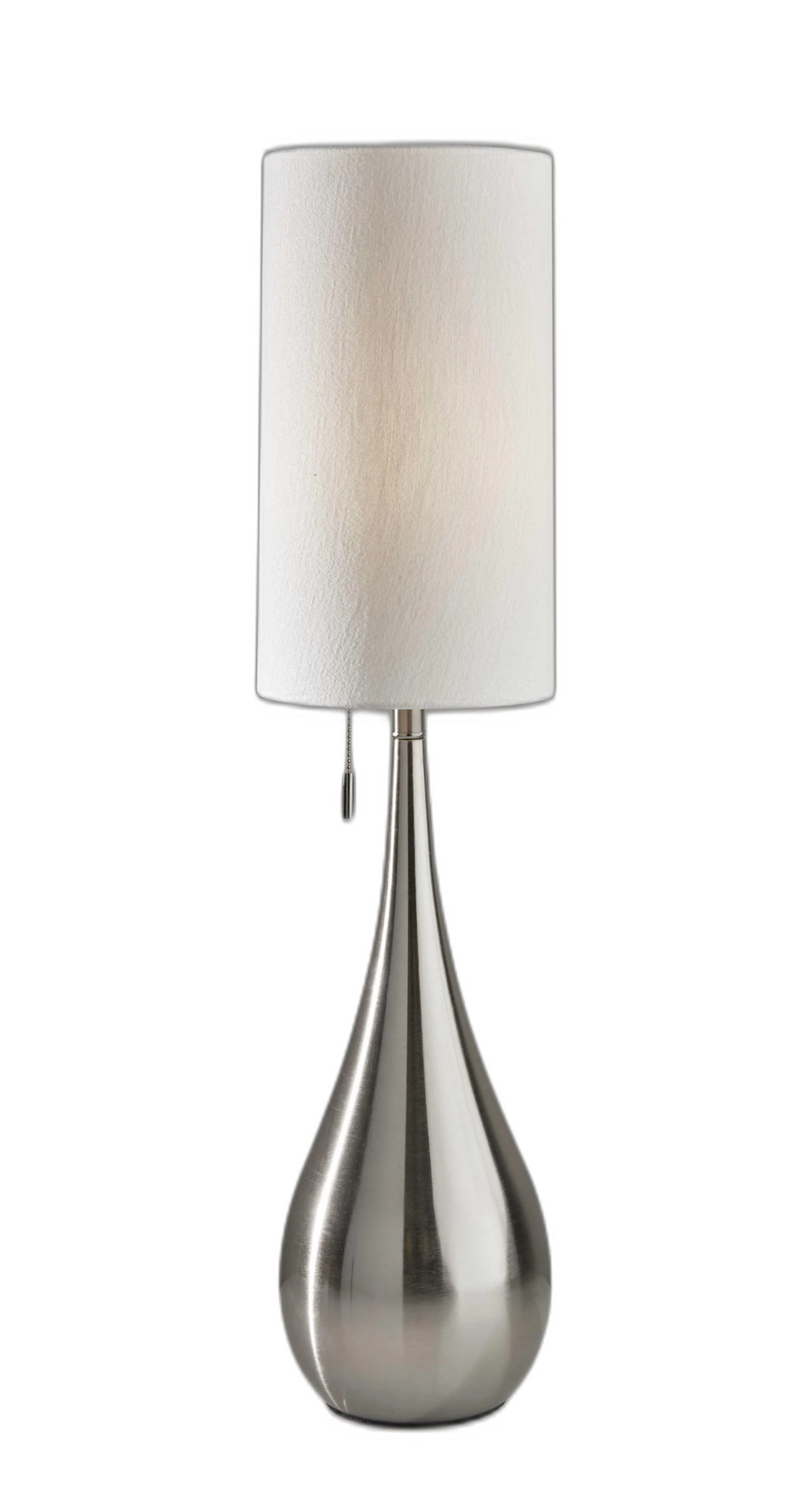 Brushed Steel Metal Teardrop Table Lamp By Homeroots - Image 2