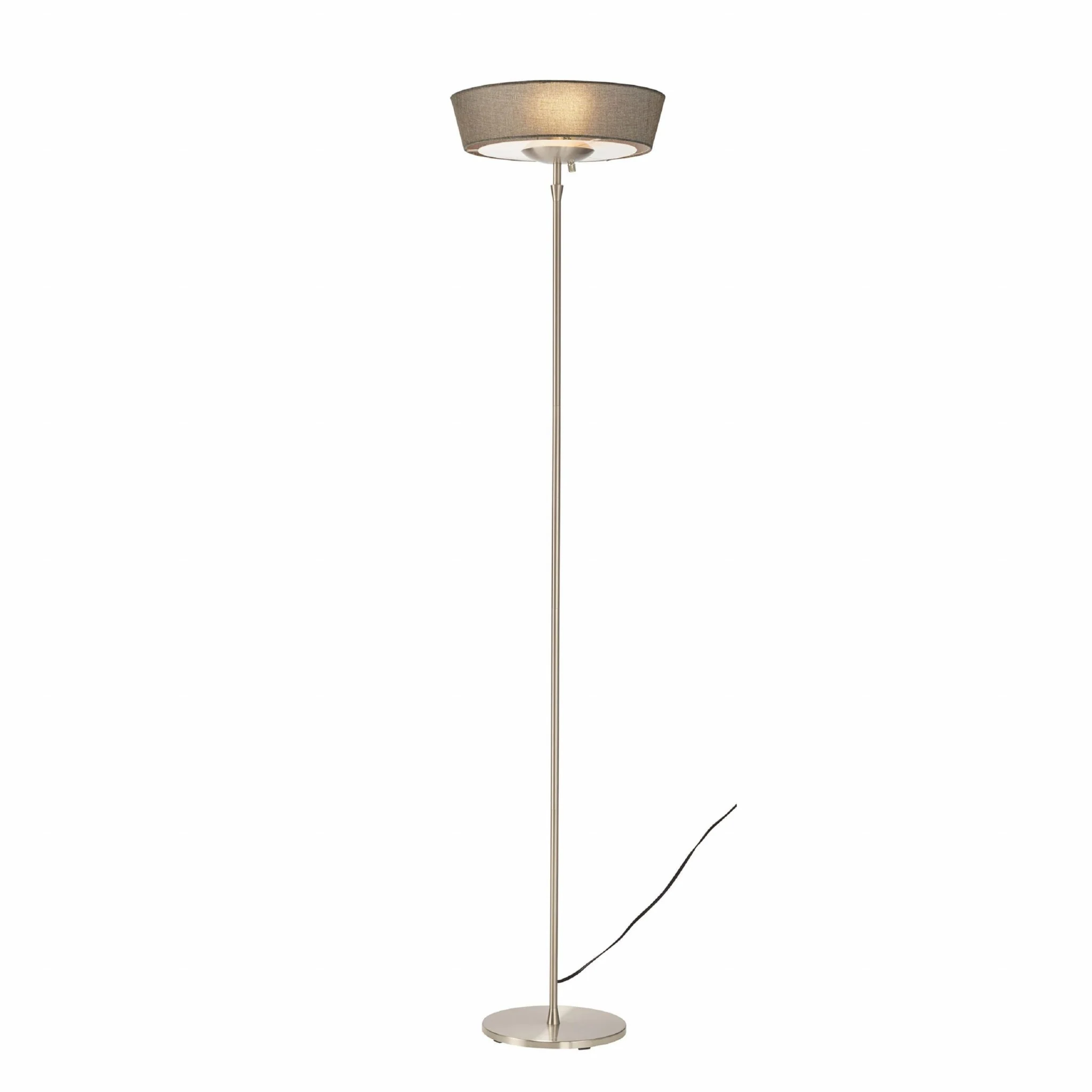 Brushed steel Metal W Torchiere By Homeroots - 372753 - Image 2