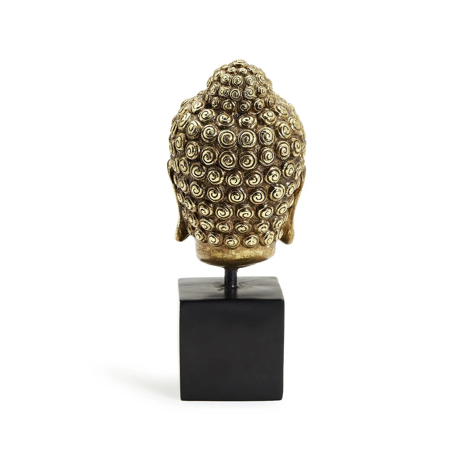 Buddha Head On Black Pedestal Stand By Tozai Home - Image 4
