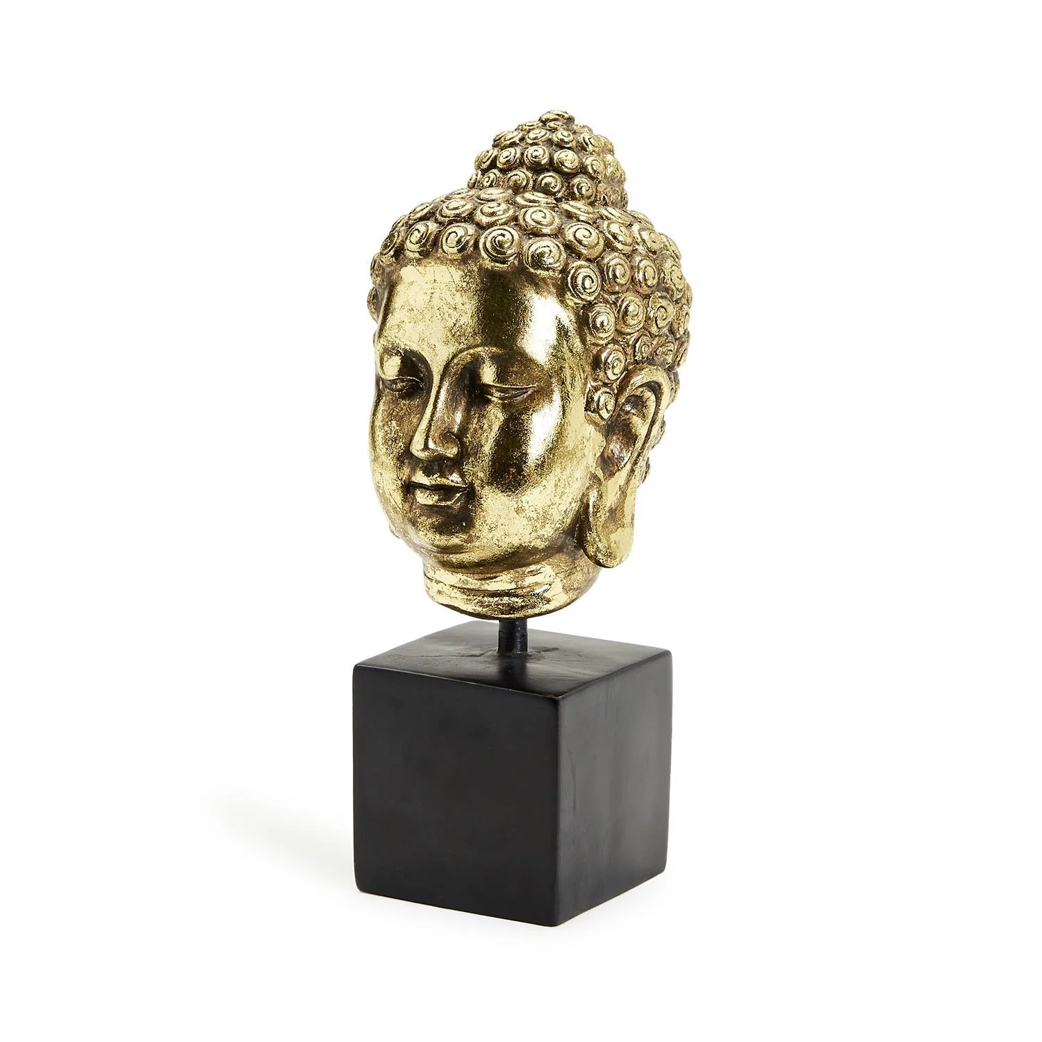 Buddha Head On Black Pedestal Stand By Tozai Home - Image 6