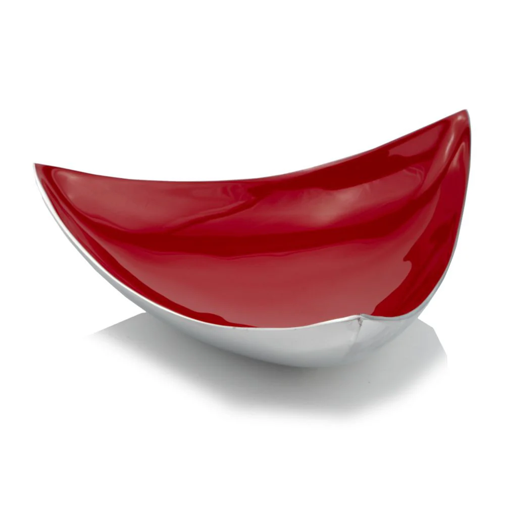 Buffed And Poppy Red Trigon Tray By Homeroots - Image 2