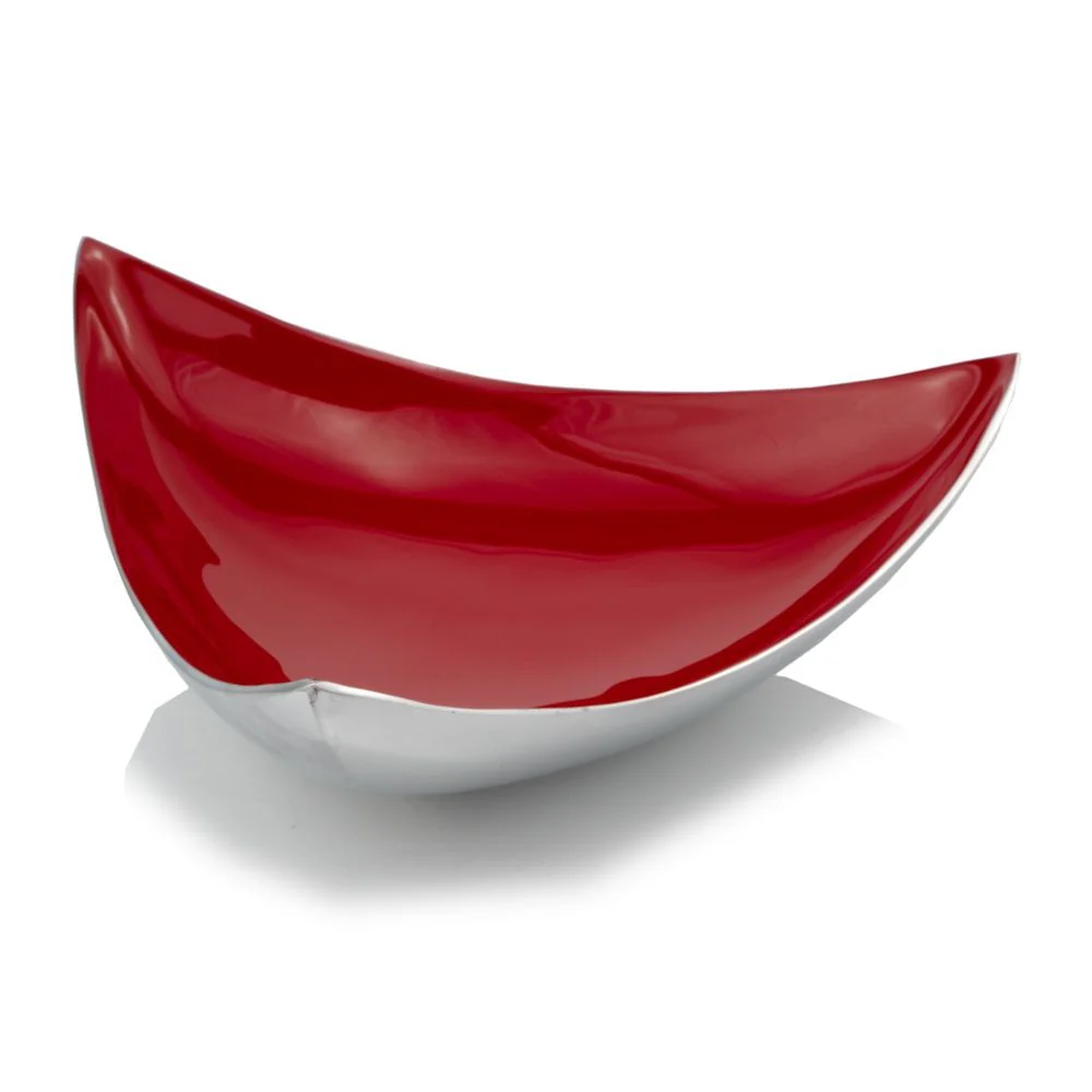 Buffed And Poppy Red Trigon Tray By Homeroots - Image 3