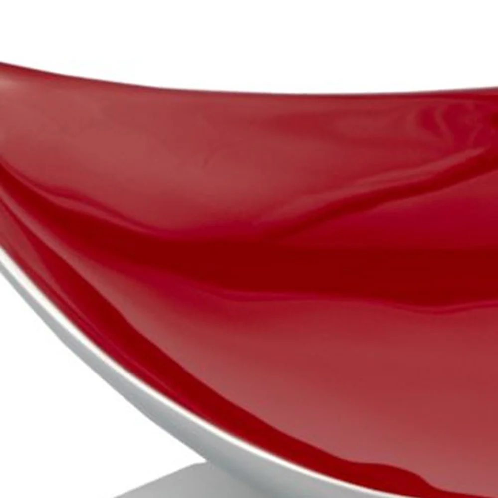 Buffed And Poppy Red Trigon Tray By Homeroots - Image 5